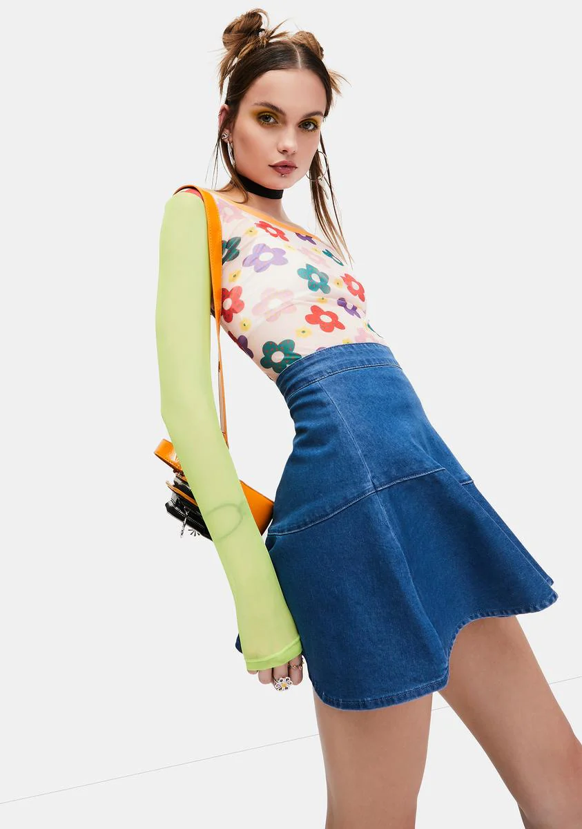 Can't Be Fooled Denim Skirt - Image 2