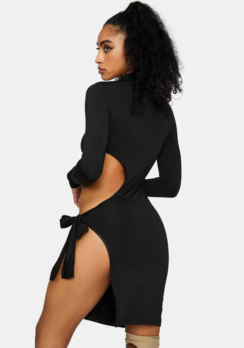 Can't Stop Staring Cut-Out Mini Dress - Image 4