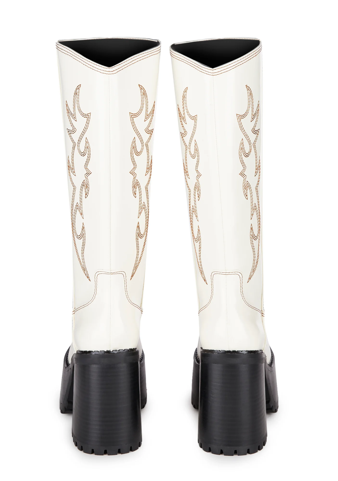 Canyon Town Western Boots- Cream - Image 3