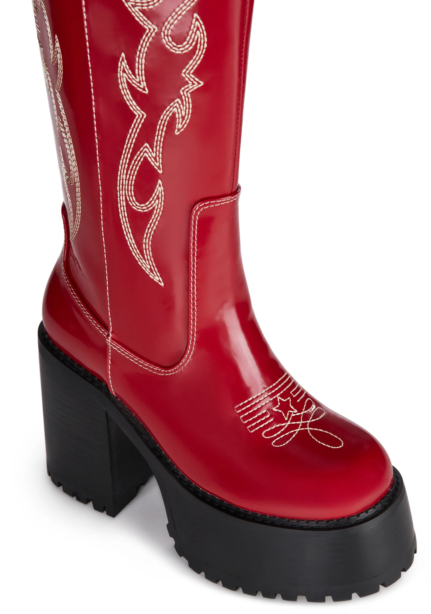 Canyon Town Western Boots - Red - Image 2