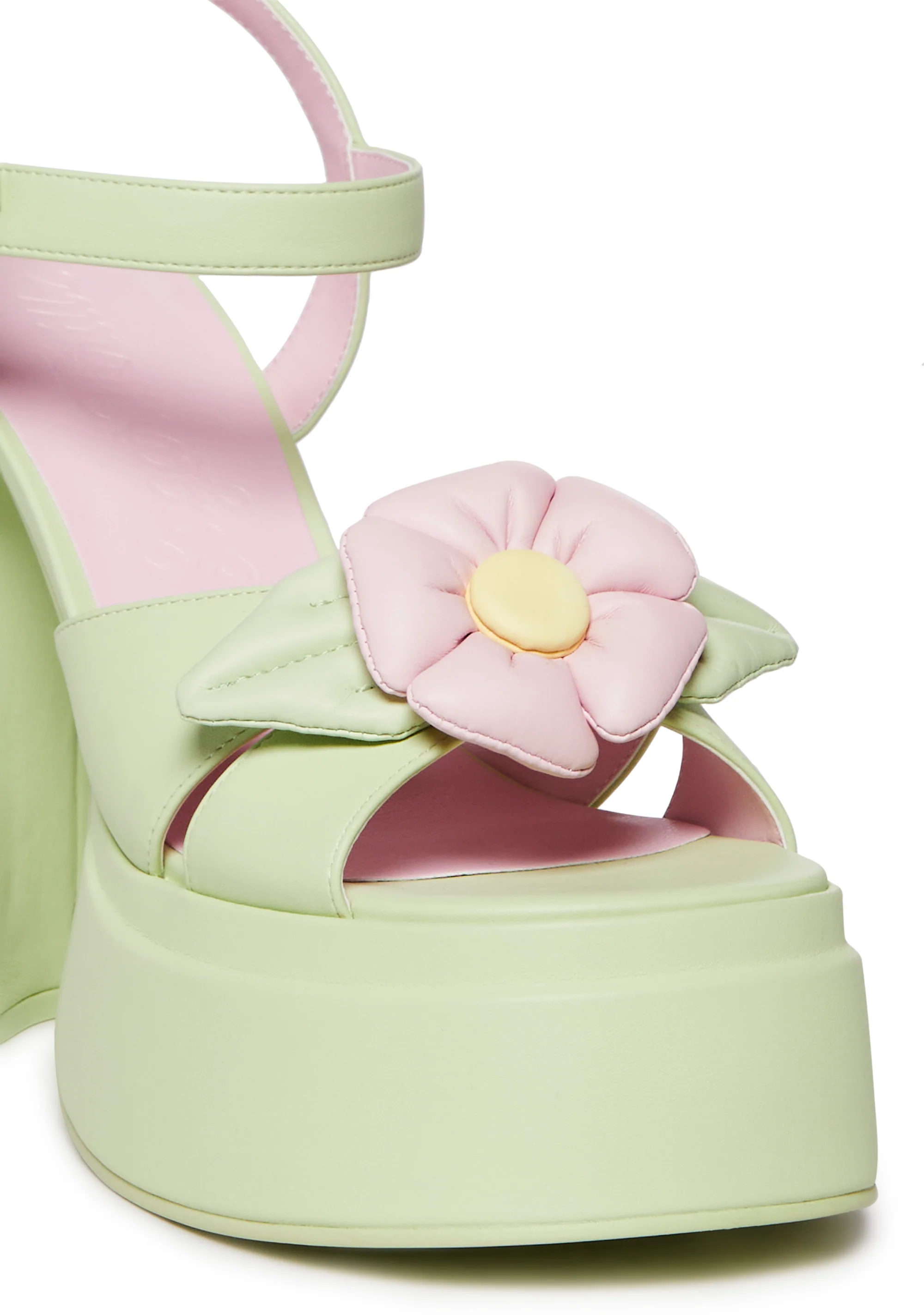 Carefree Muse Platform Sandals - Green - Image 2
