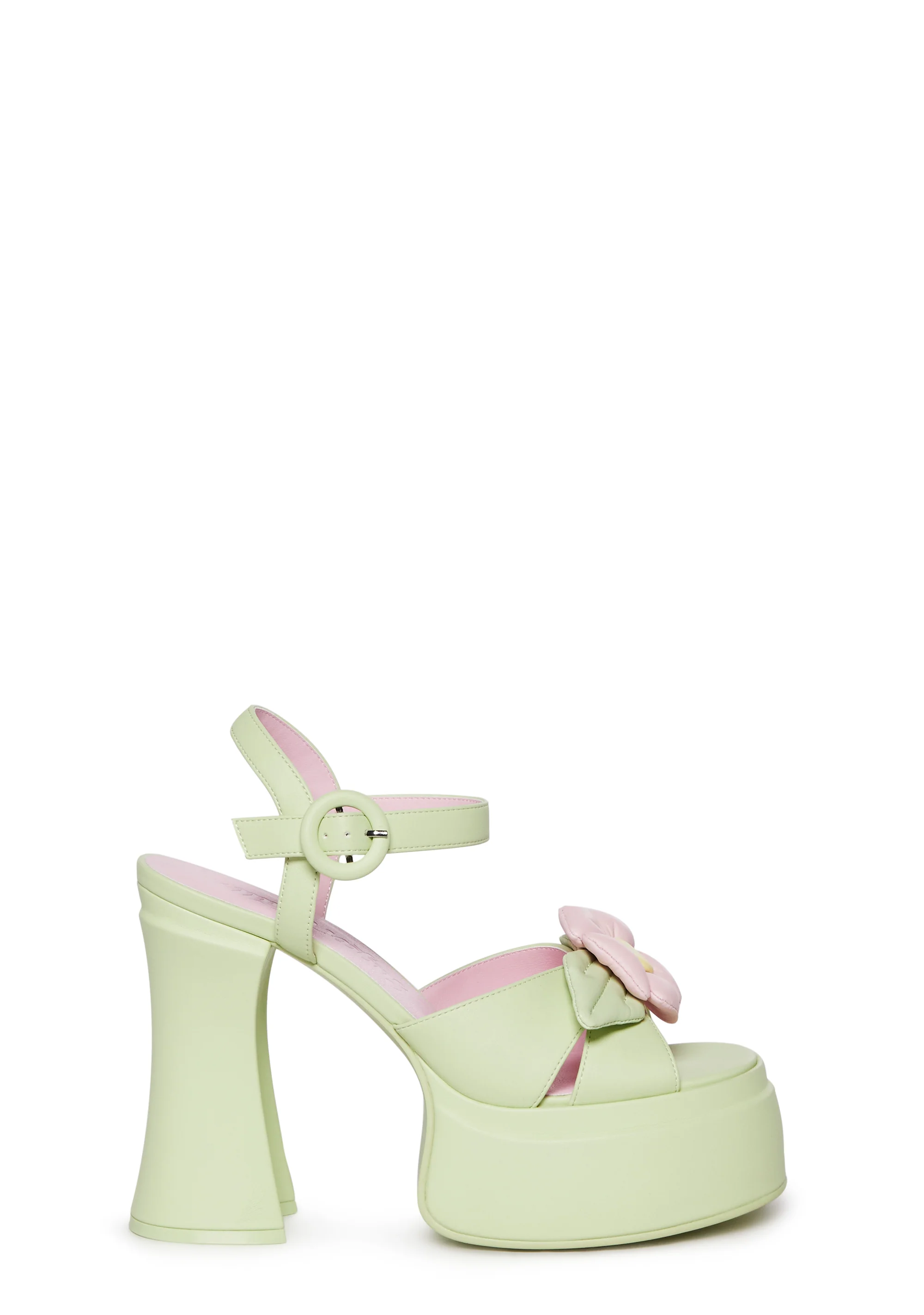Carefree Muse Platform Sandals - Green - Image 3
