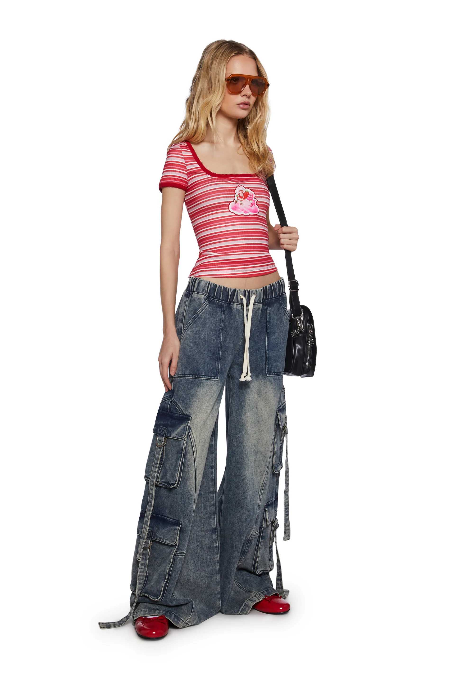 Caring Hearts Striped Tee - Image 2