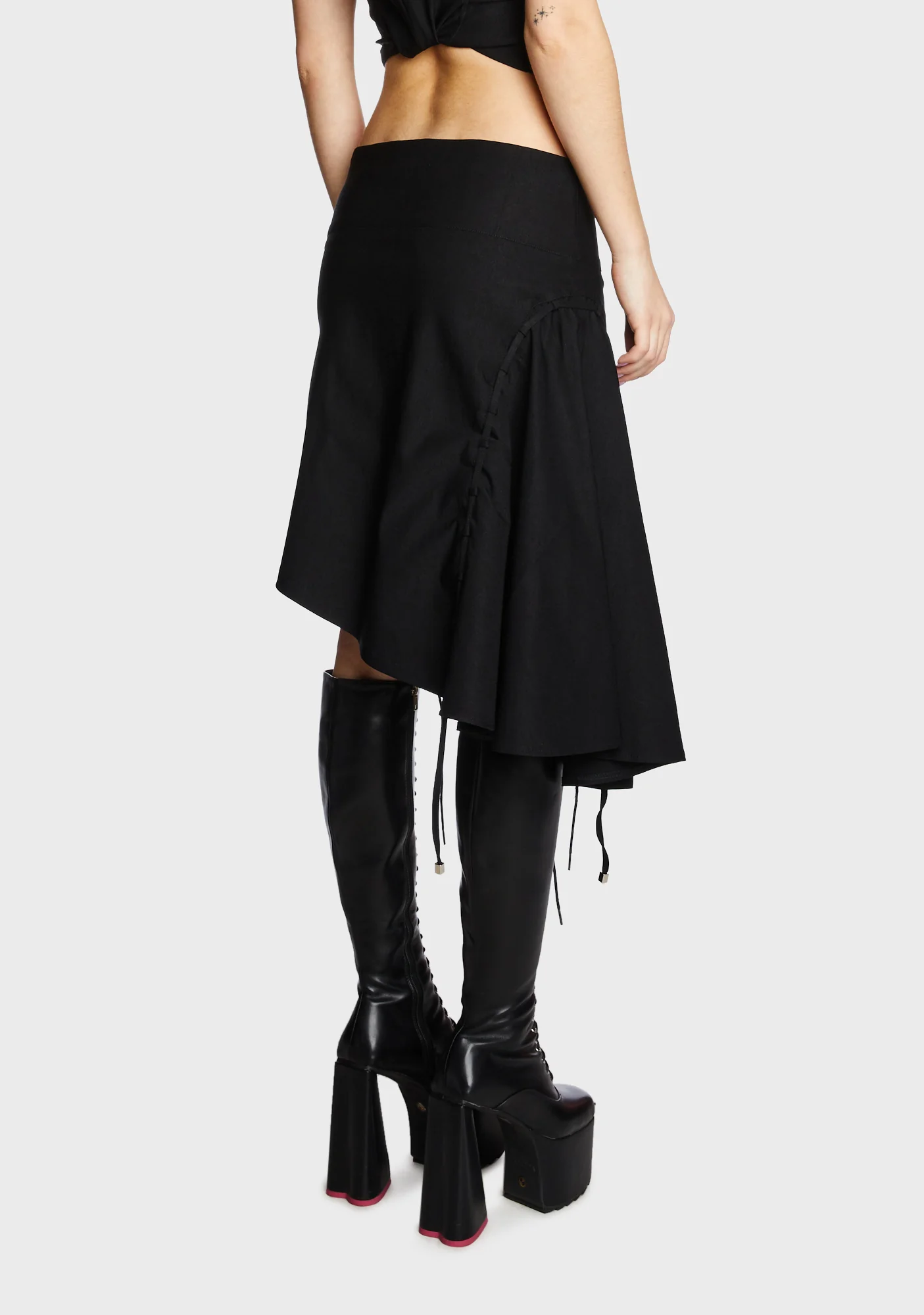 Carlisia Asymmetrical Midi Skirt - Image 5