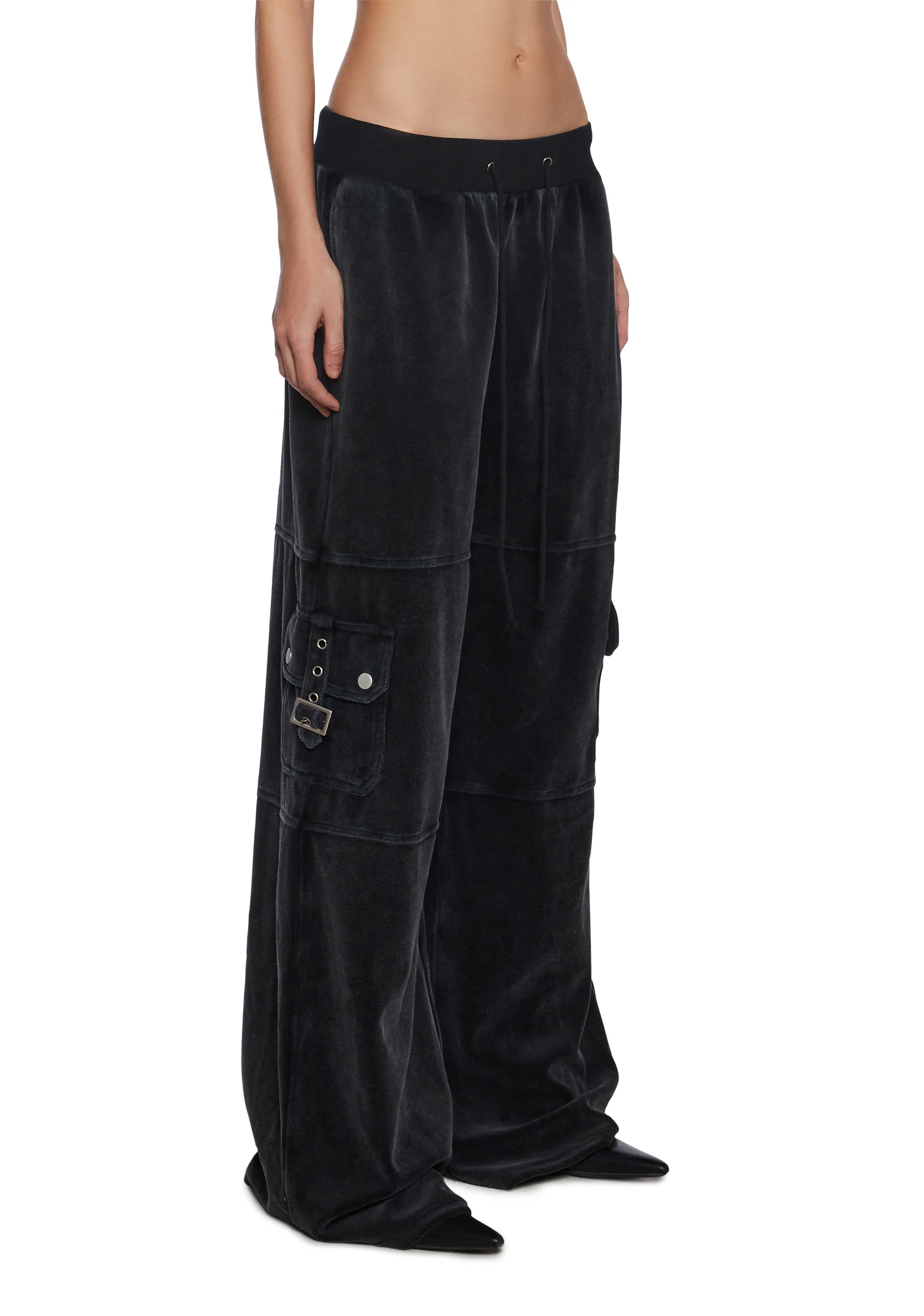 Caroline Velvet Cargo Pants - Image 2