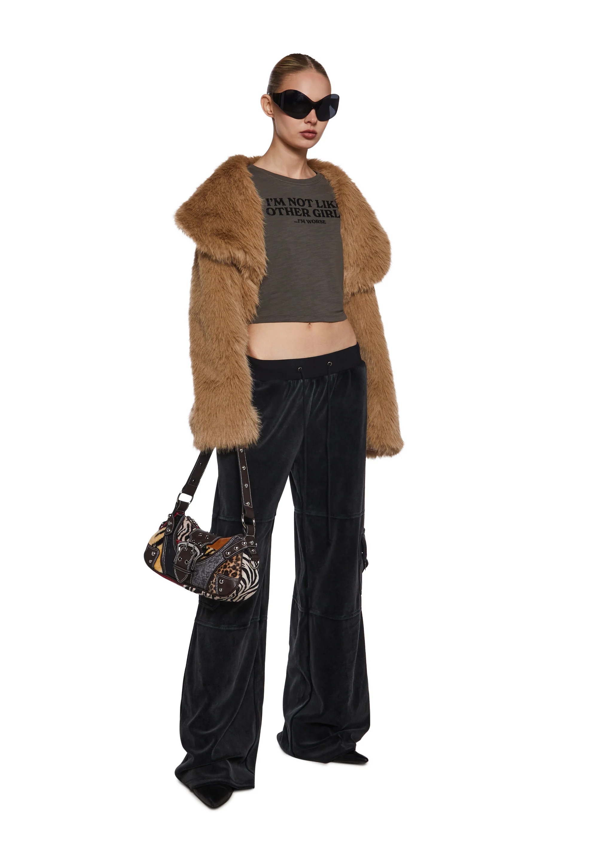 Caroline Velvet Cargo Pants - Image 4