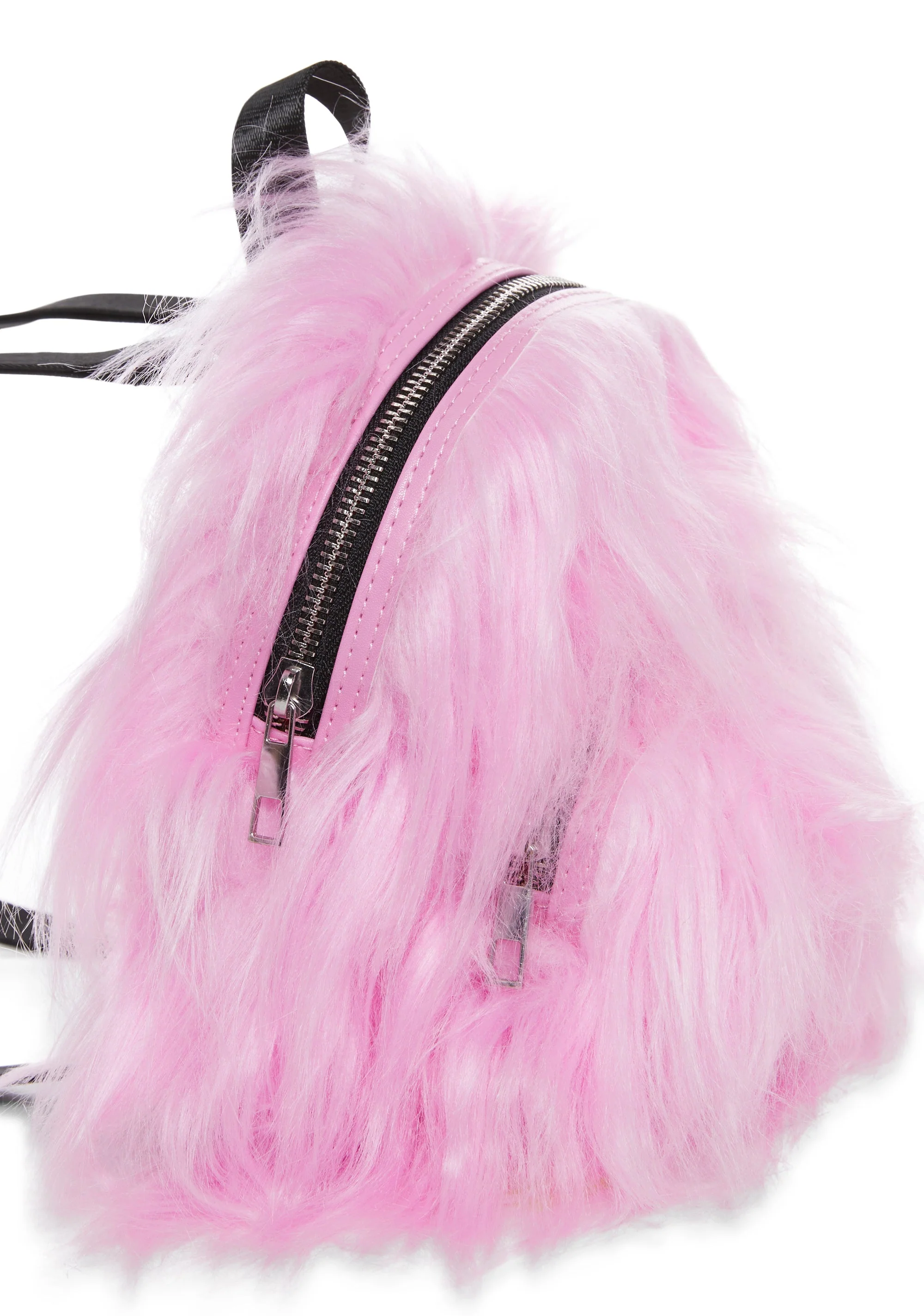 Case Of The Grumpies Fuzzy Backpack - Pink - Image 6