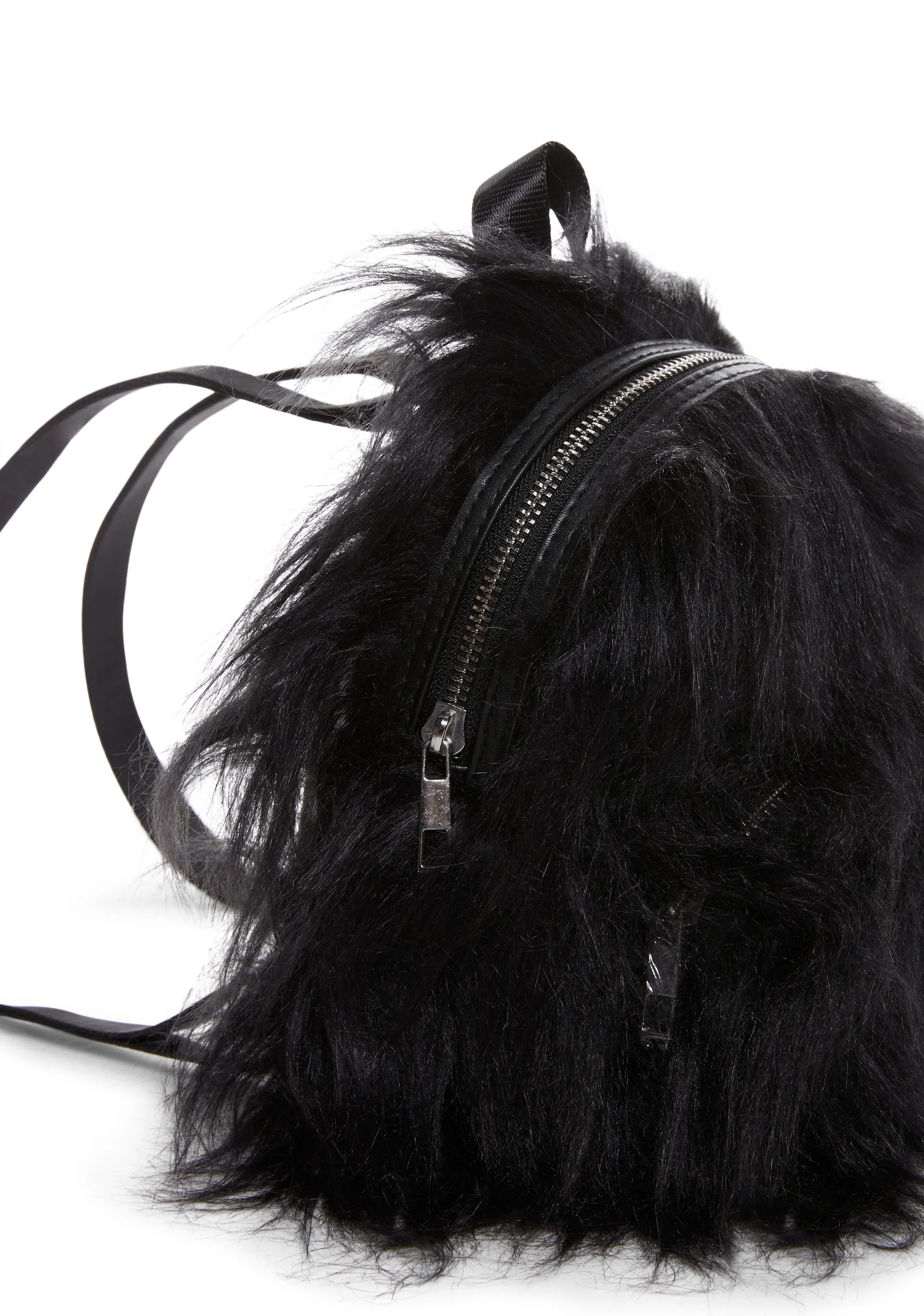 Case Of The Grumpies Fuzzy Backpack - Black - Image 4