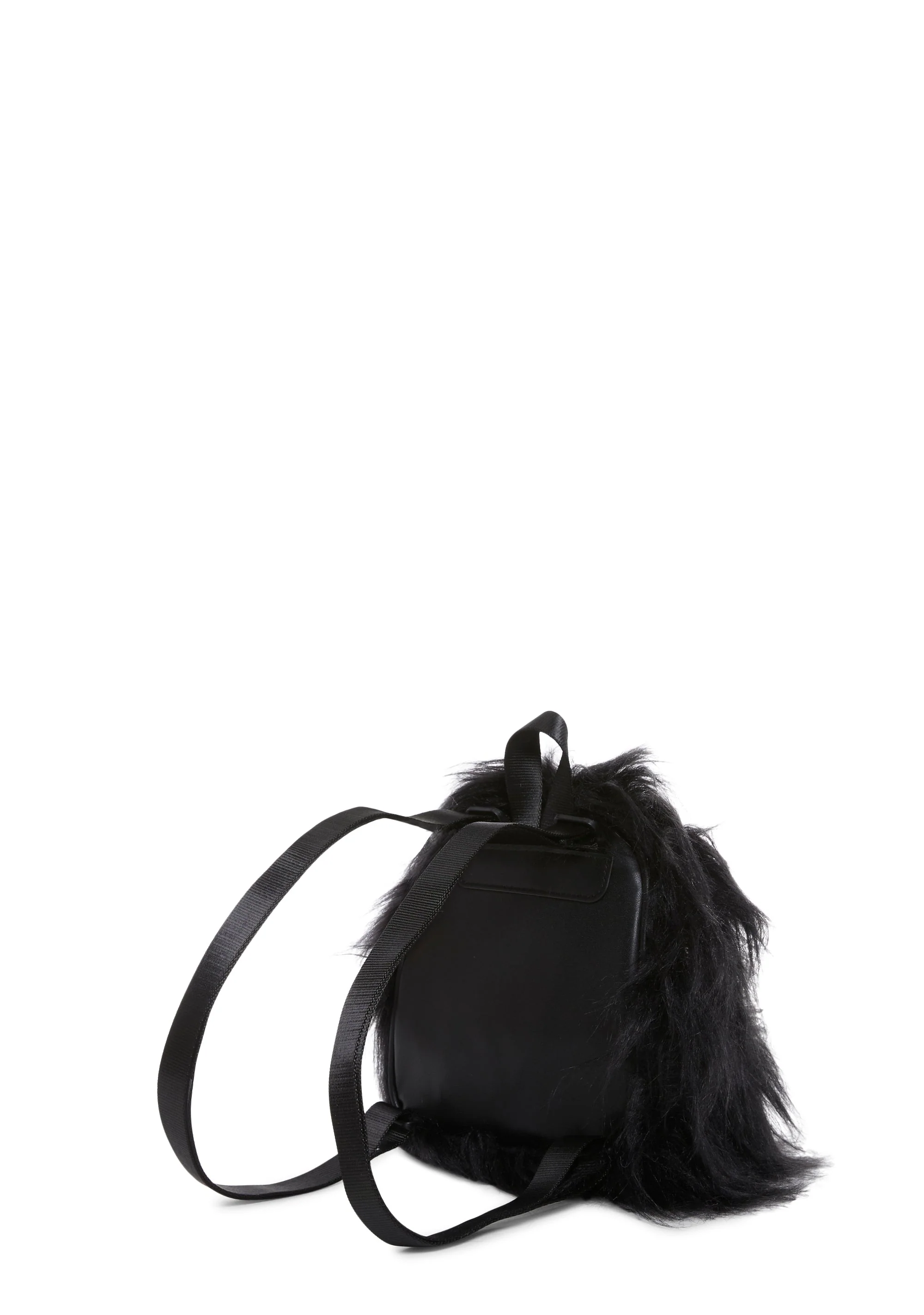 Case Of The Grumpies Fuzzy Backpack - Black - Image 5