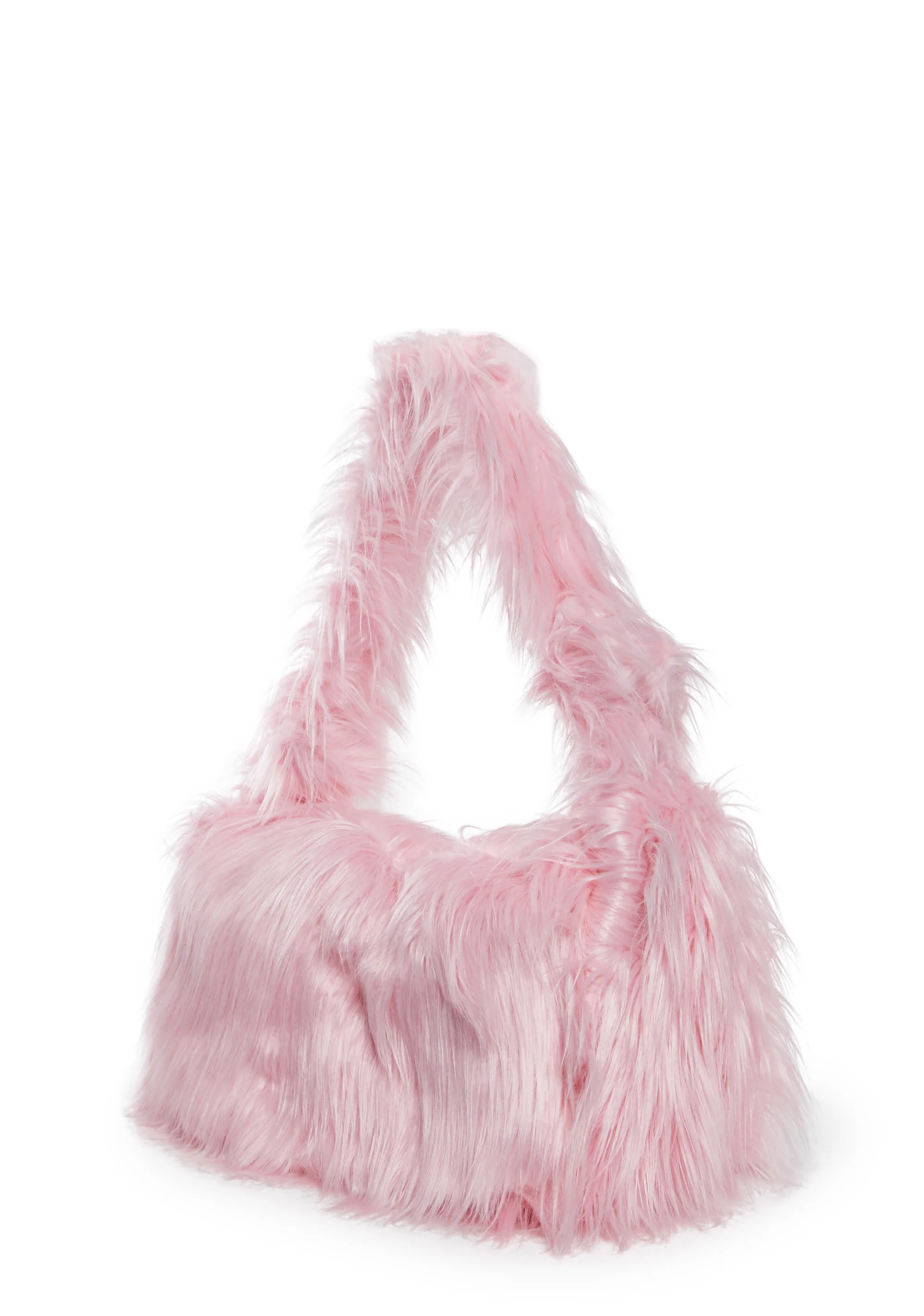 Case Of The Grumpies Fuzzy XXL Messenger Bag - Pink - Image 4