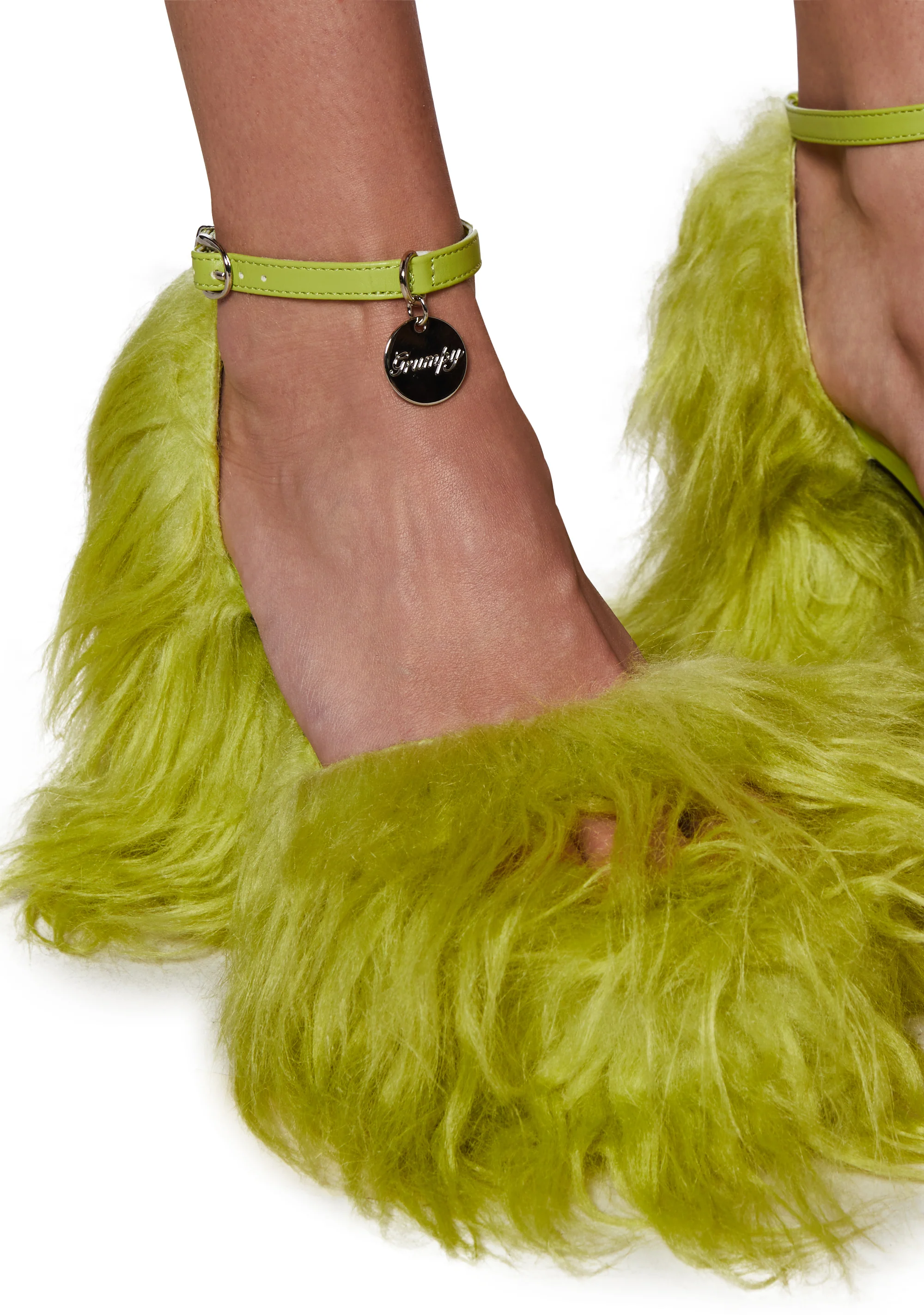 Your Pet Fuzzy Faux Fur Platform Heels - Image 2