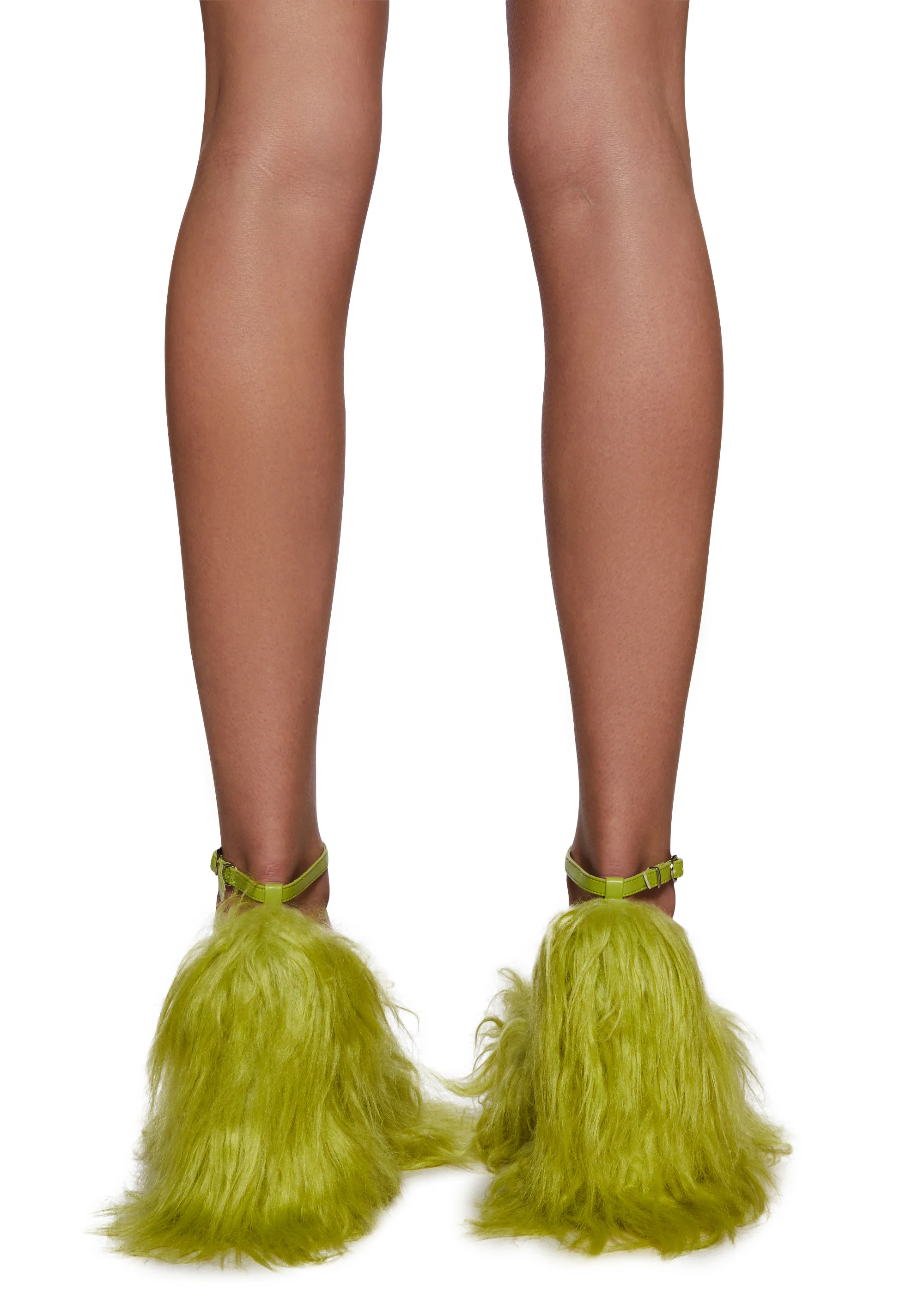 Your Pet Fuzzy Faux Fur Platform Heels - Image 4