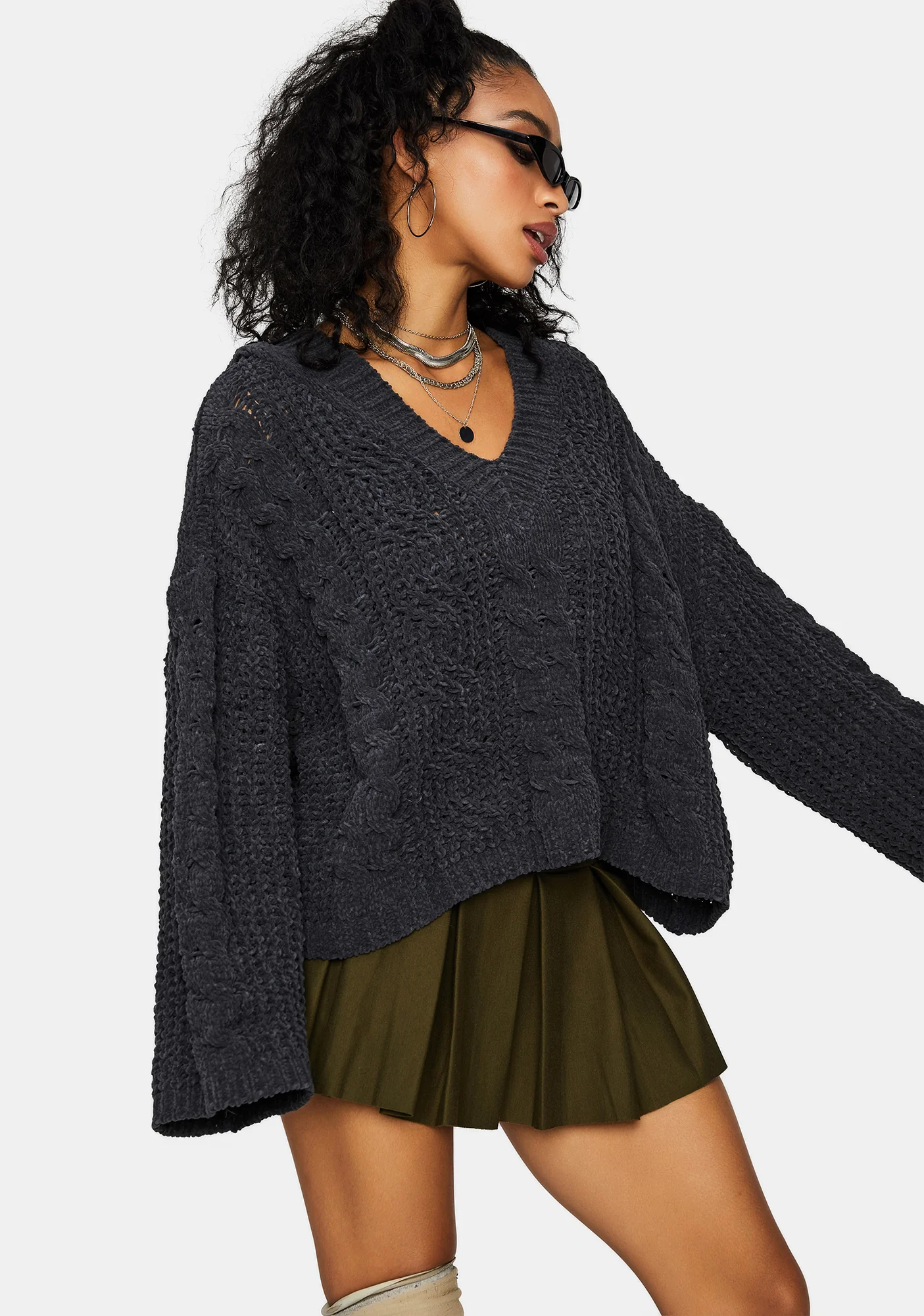 Casual Clout Boxy Hoodie Sweater - Image 2