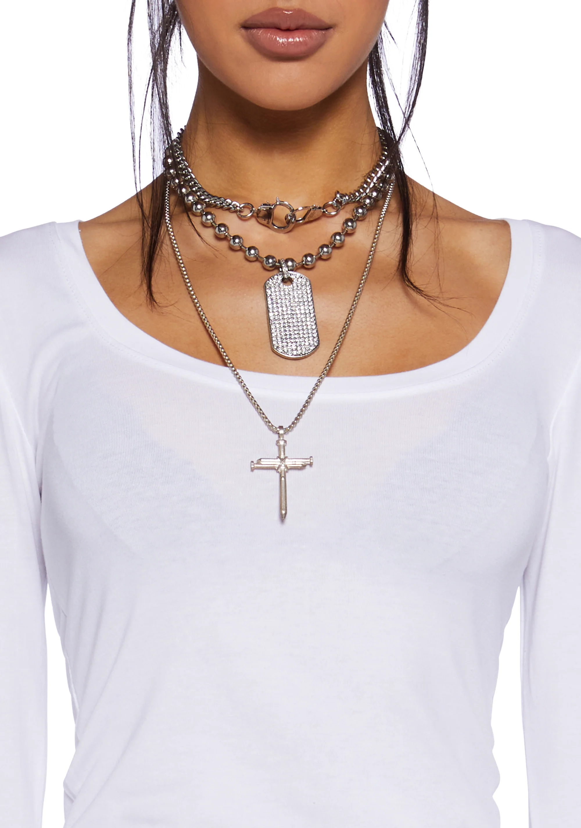 Casual Meetups Long Sleeve Top - White - Image 5