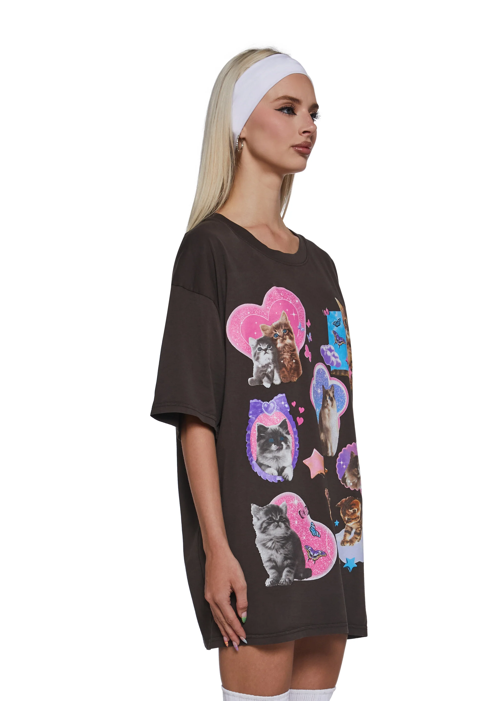Cat Fan Oversized Tee - Image 3