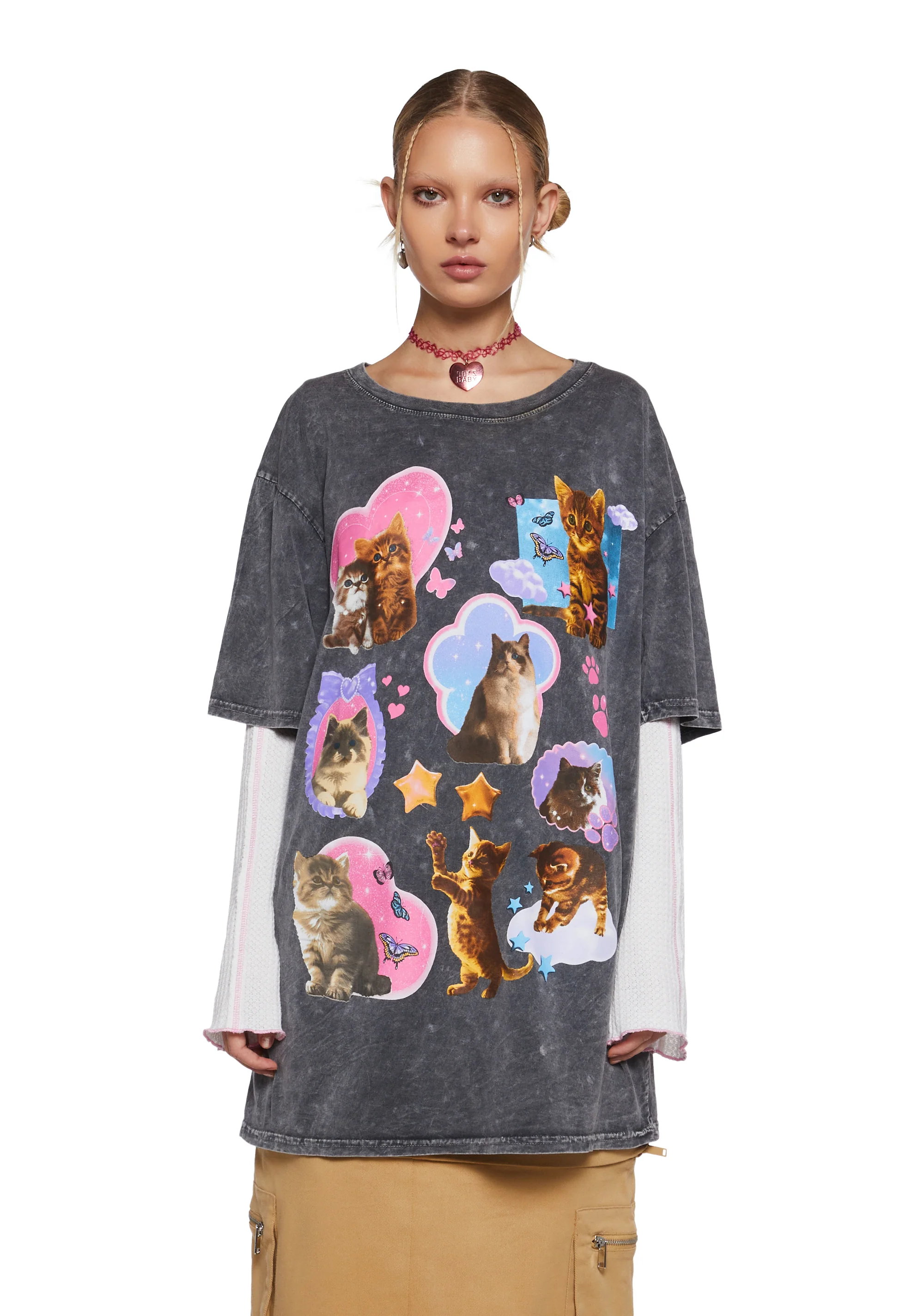 Cat Fan Oversized Tee - Image 6