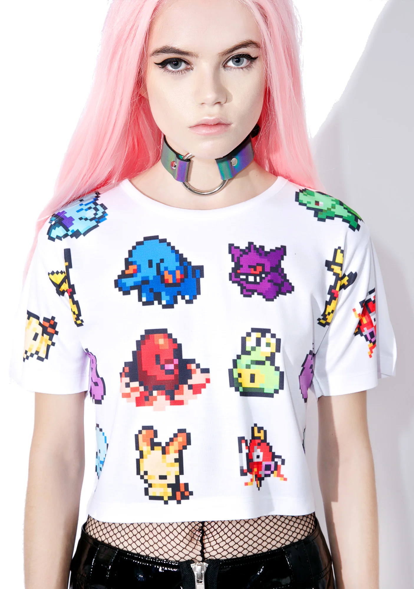 Catch 'Em BB Crop Tee - Image 5