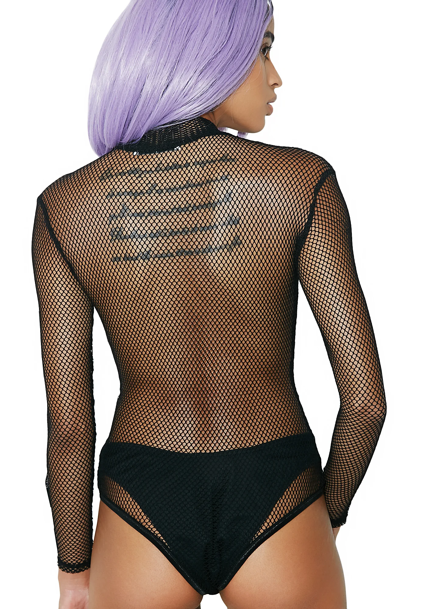 Caught It Fishnet Bodysuit - Image 4