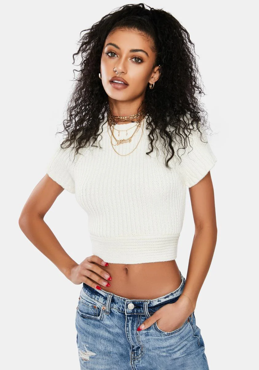Caught You Looking Tie Back Crop Top - Image 2