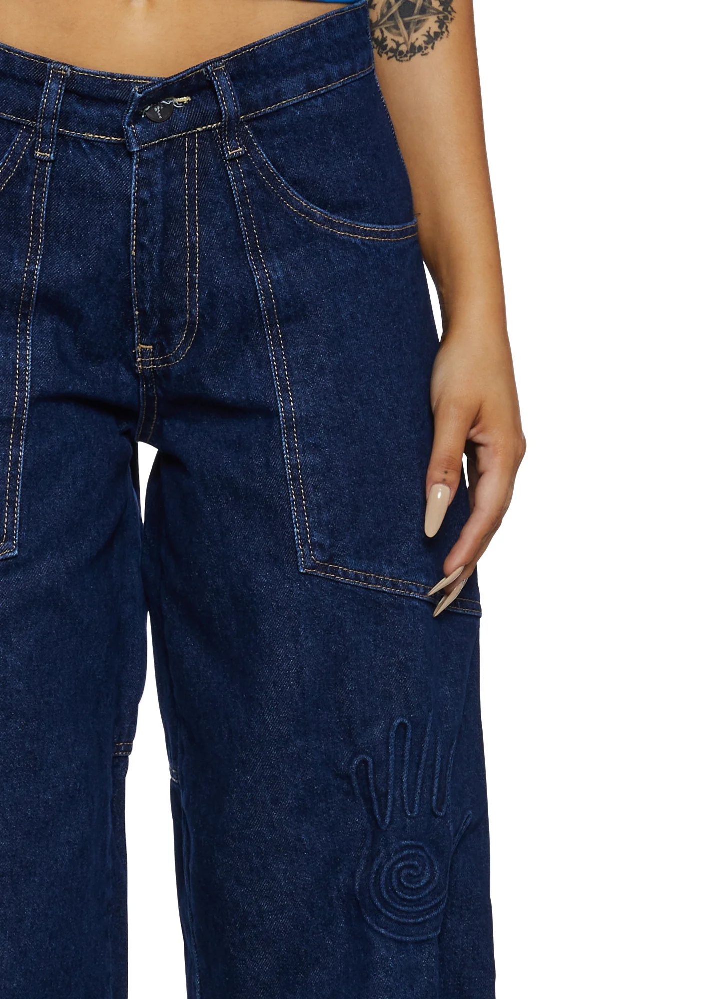 Cave Rinse Denim Jeans - Image 5