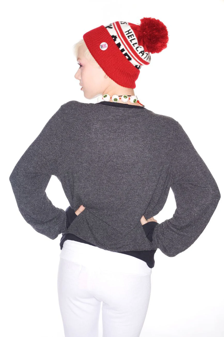 Caveman Baggy Beach Jumper - Light Red - Image 3
