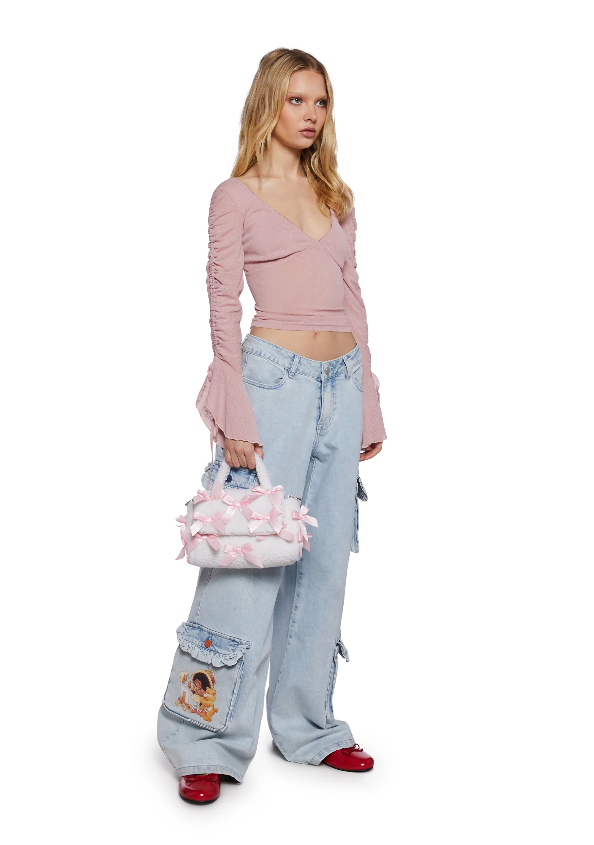 Cuddle Crew Denim Cargo Pants - Image 2
