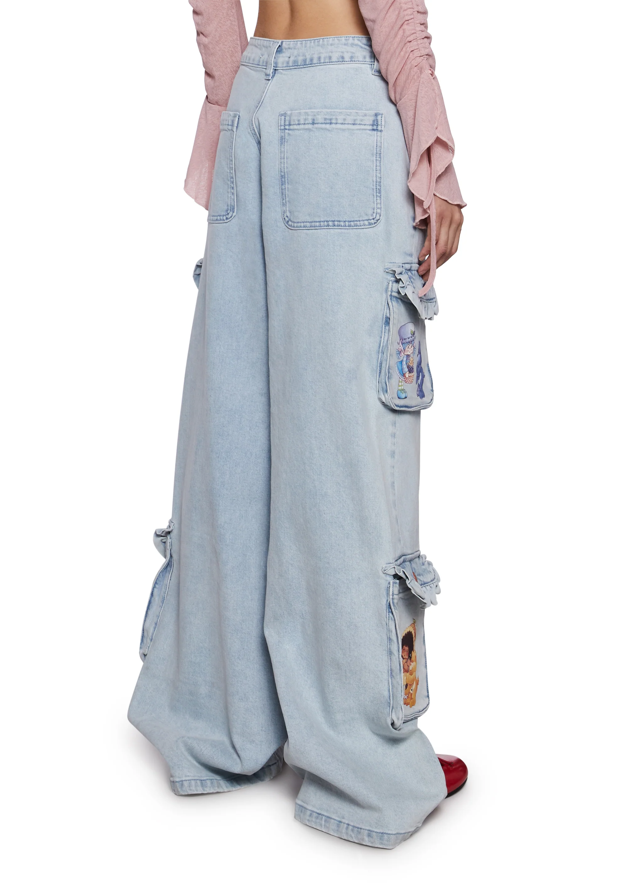 Cuddle Crew Denim Cargo Pants - Image 4