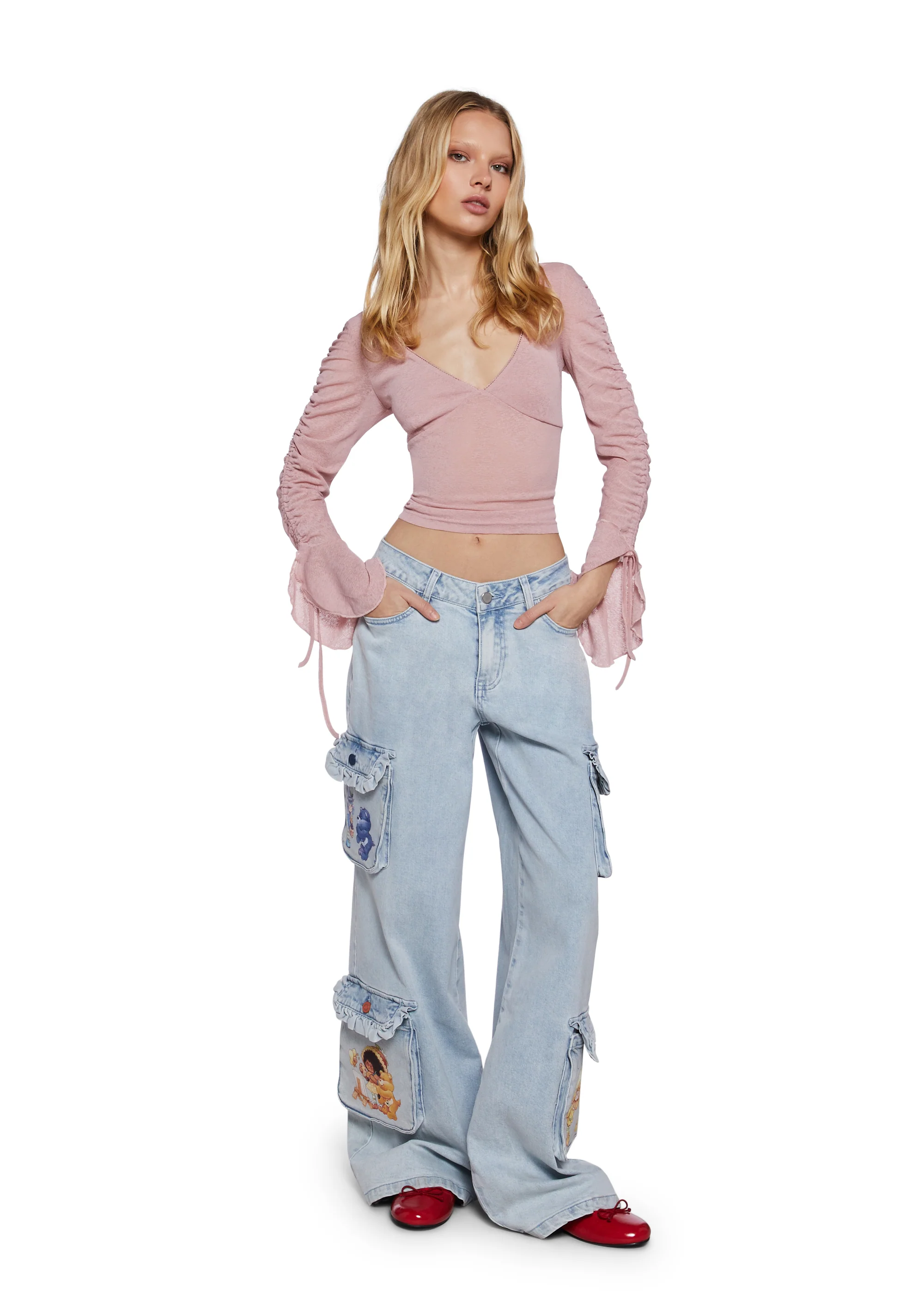 Cuddle Crew Denim Cargo Pants - Image 7