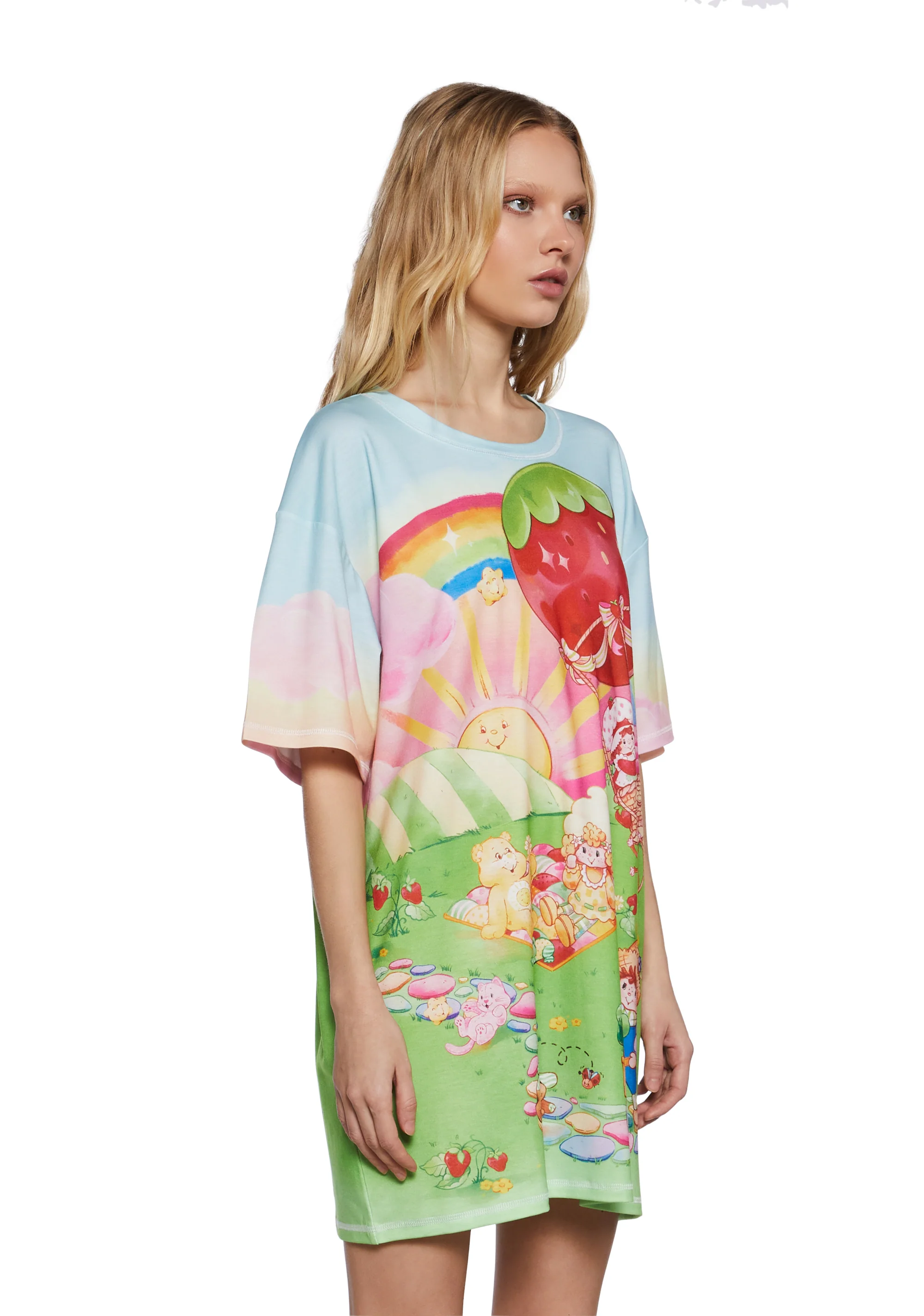 Friendship Outing Oversized Graphic Tee - Image 3