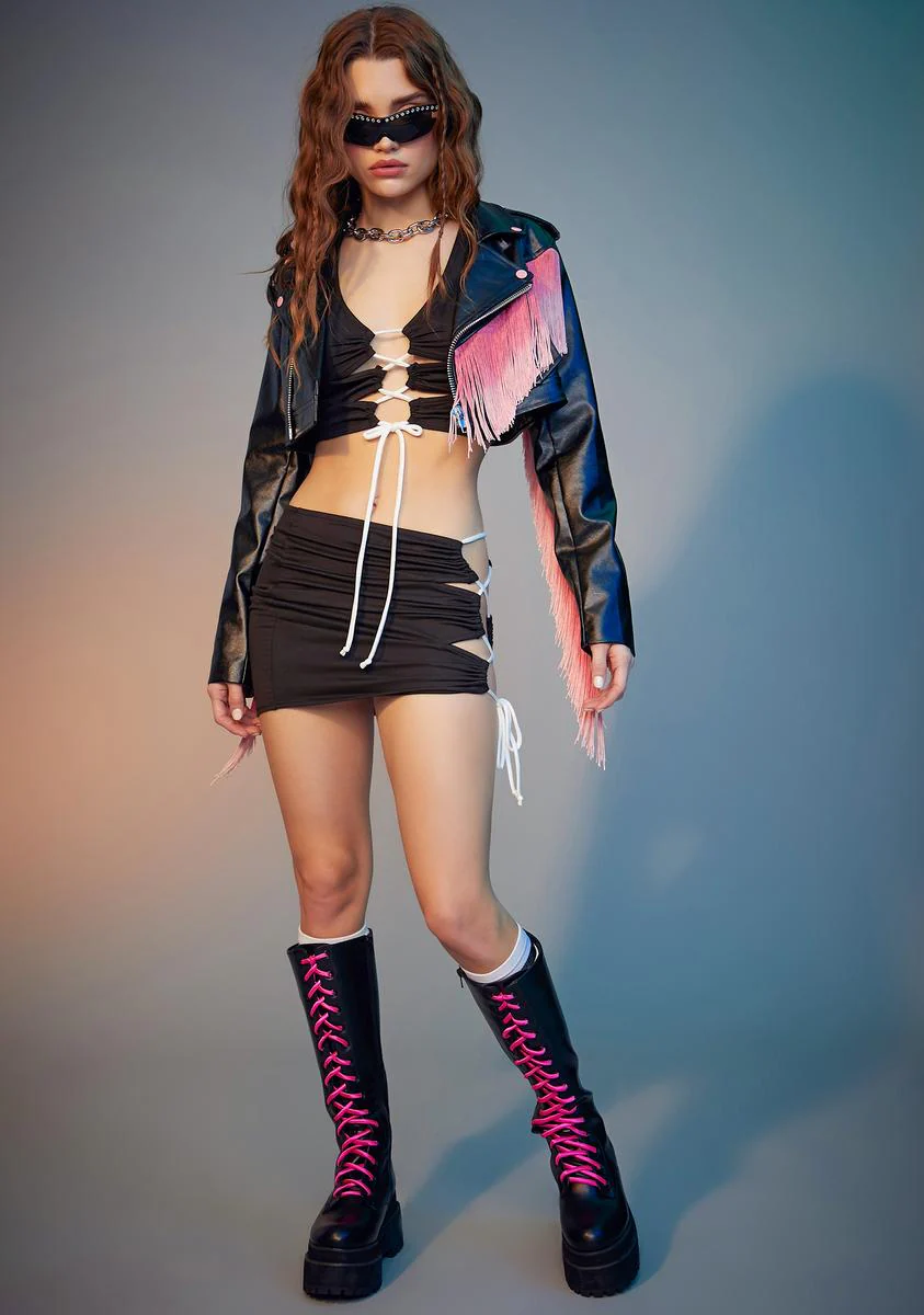 Celebrity Status Lace-Up Set - Image 3