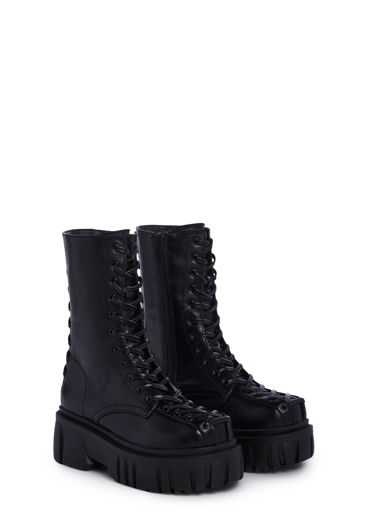 Celestial Candy Corset Boots - Black - Image 3
