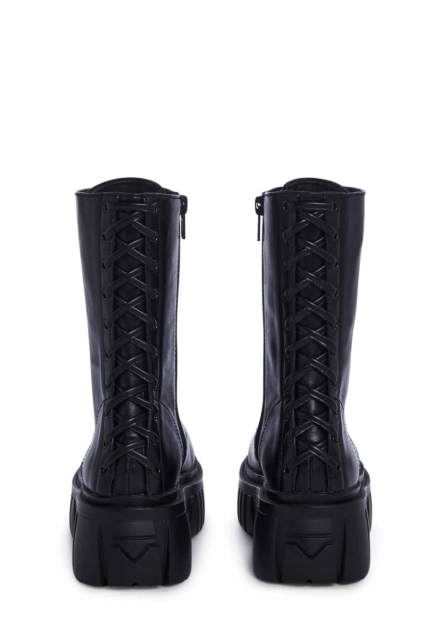 Celestial Candy Corset Boots - Black - Image 4
