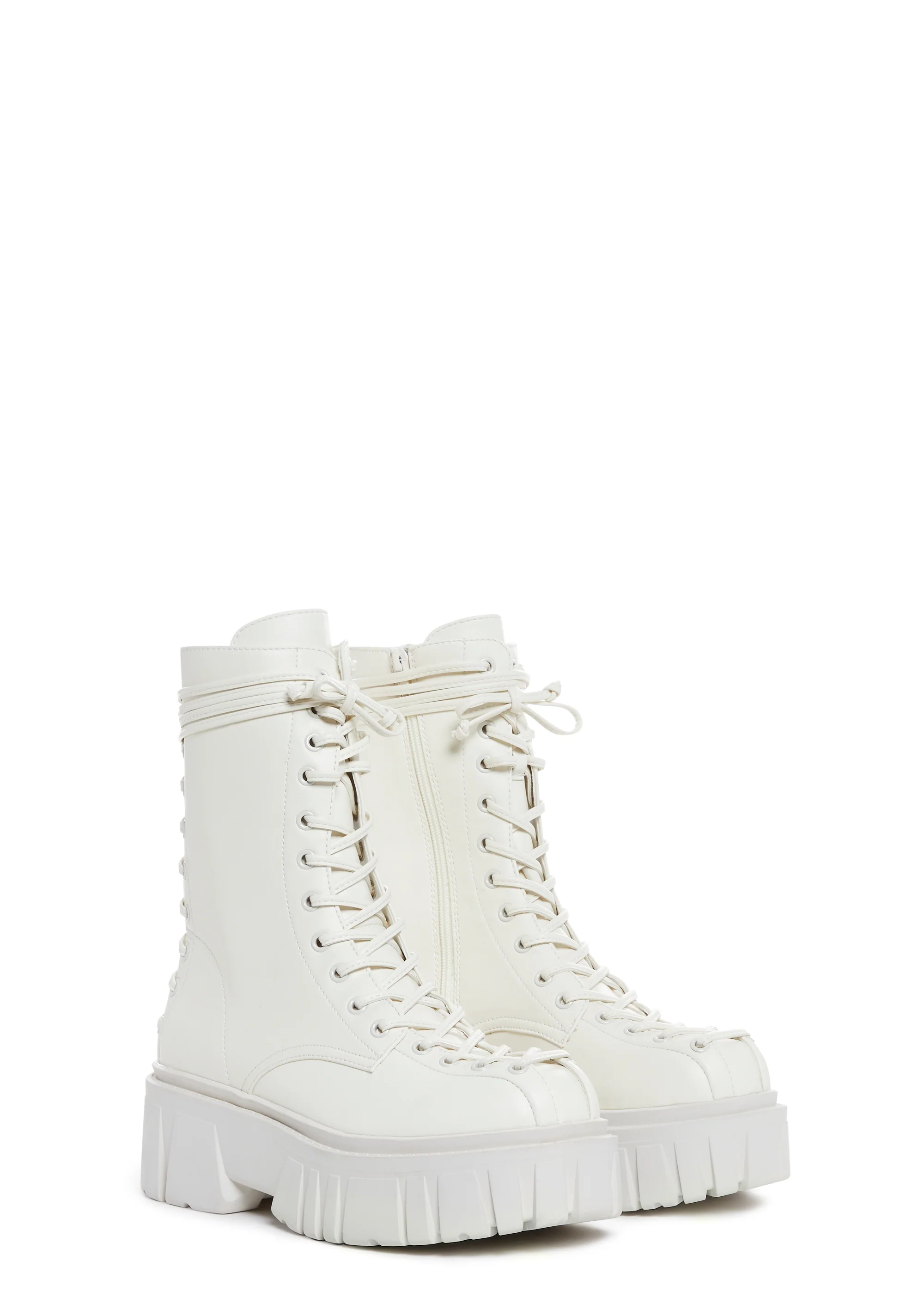 Celestial Candy Corset Boots - White - Image 4
