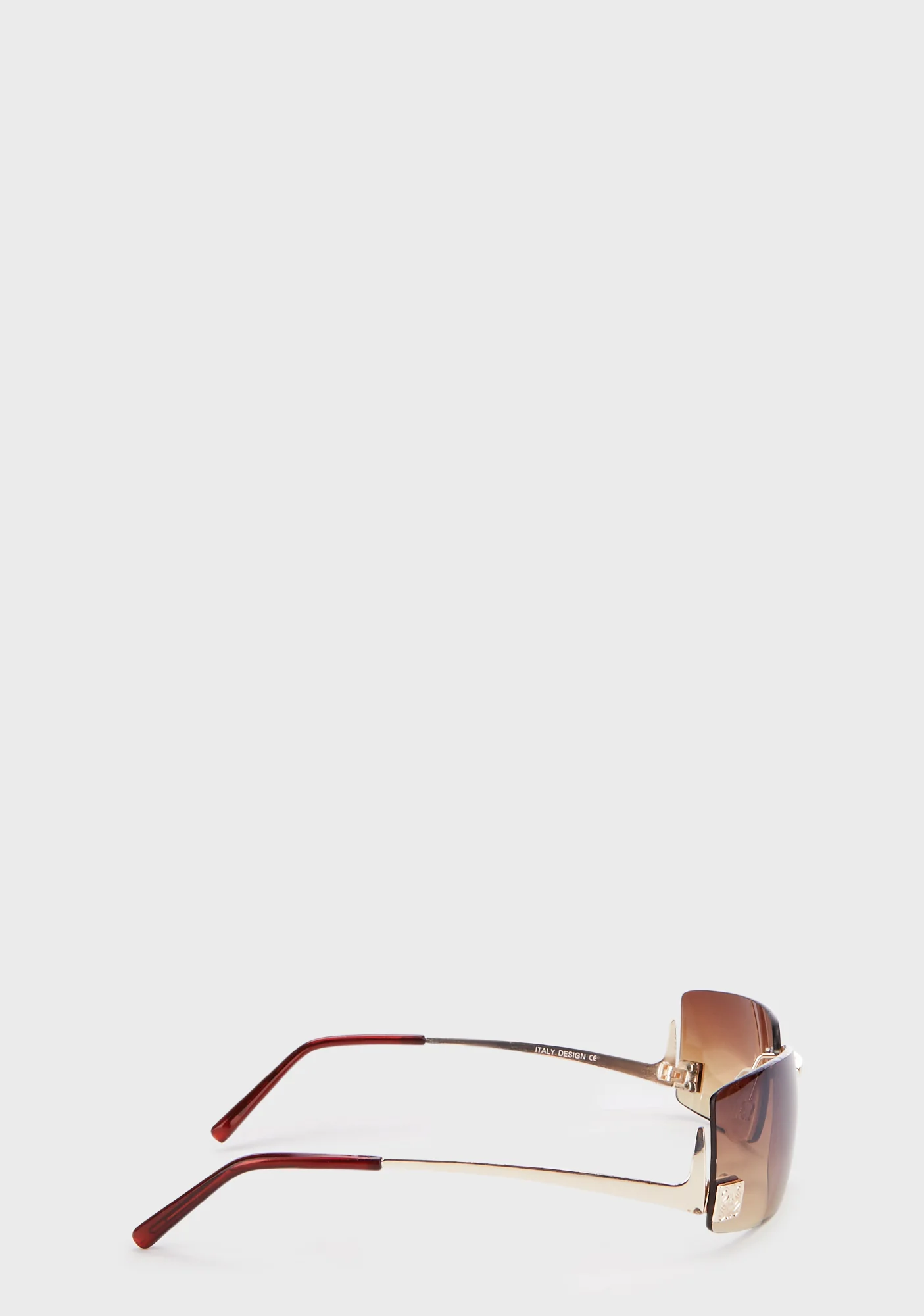 Century Oversized Sunglasses - Brown - Image 3