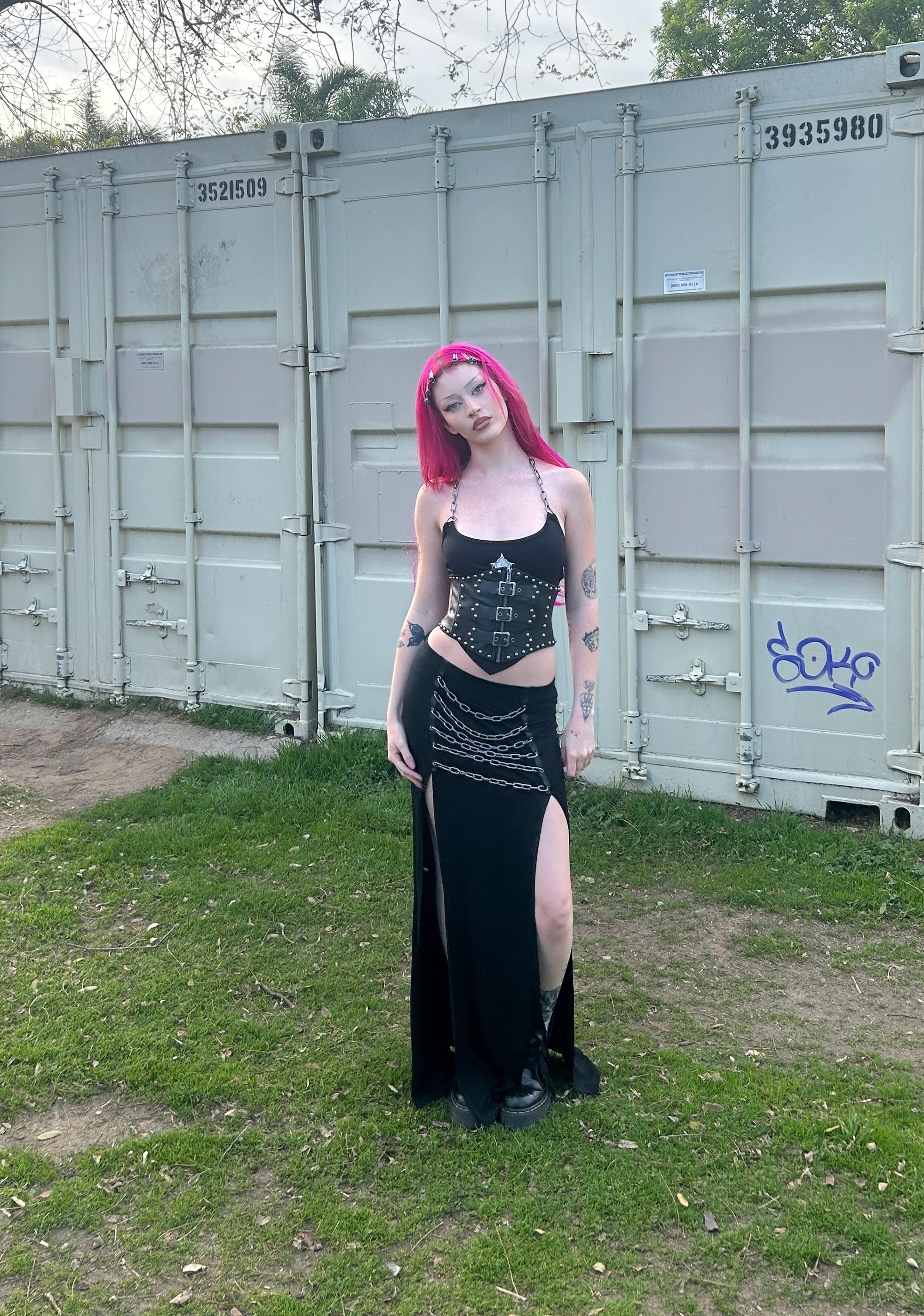 Steel Echoes Maxi Skirt - Image 5