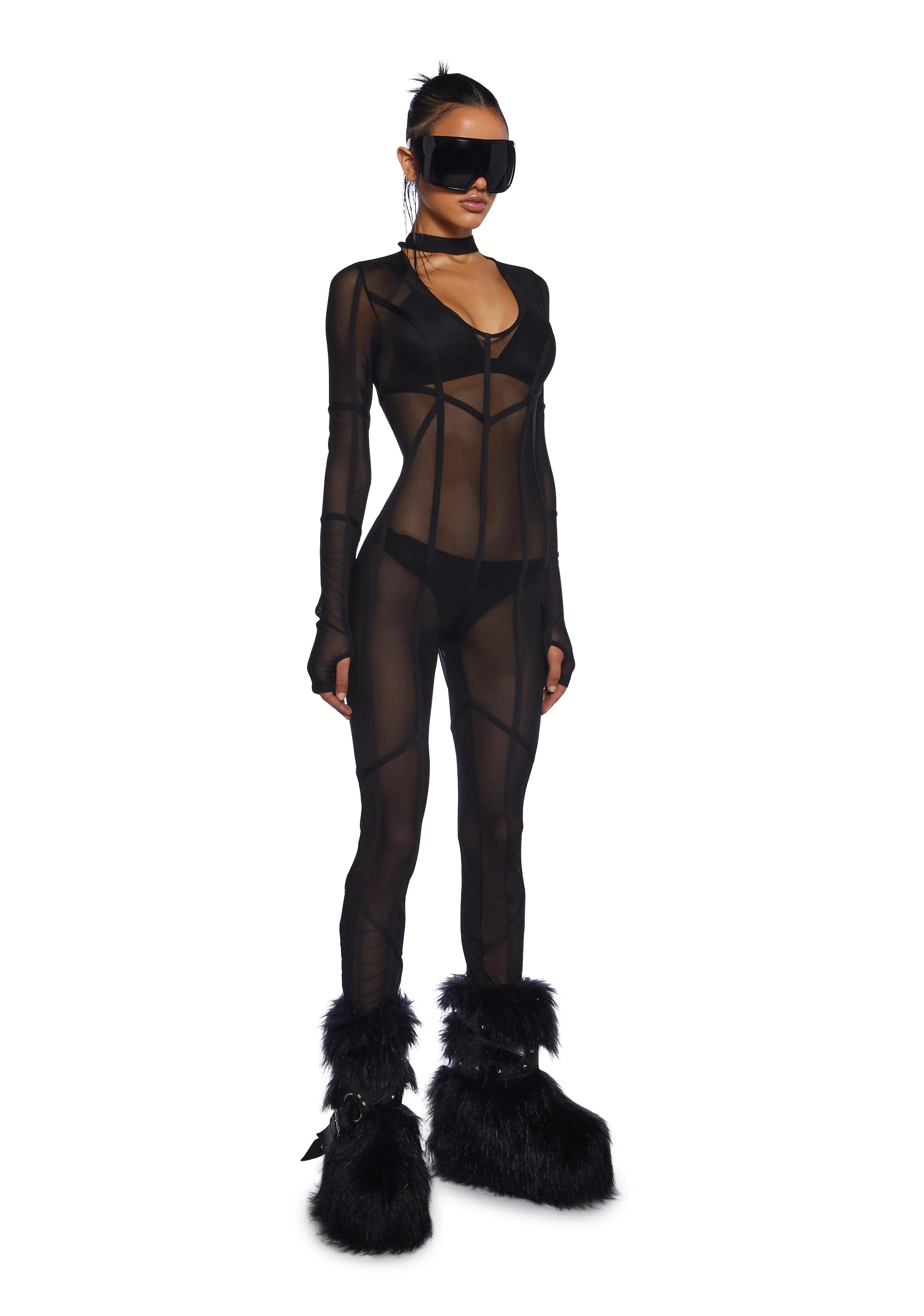 Chamber Cut Out Catsuit - Image 3