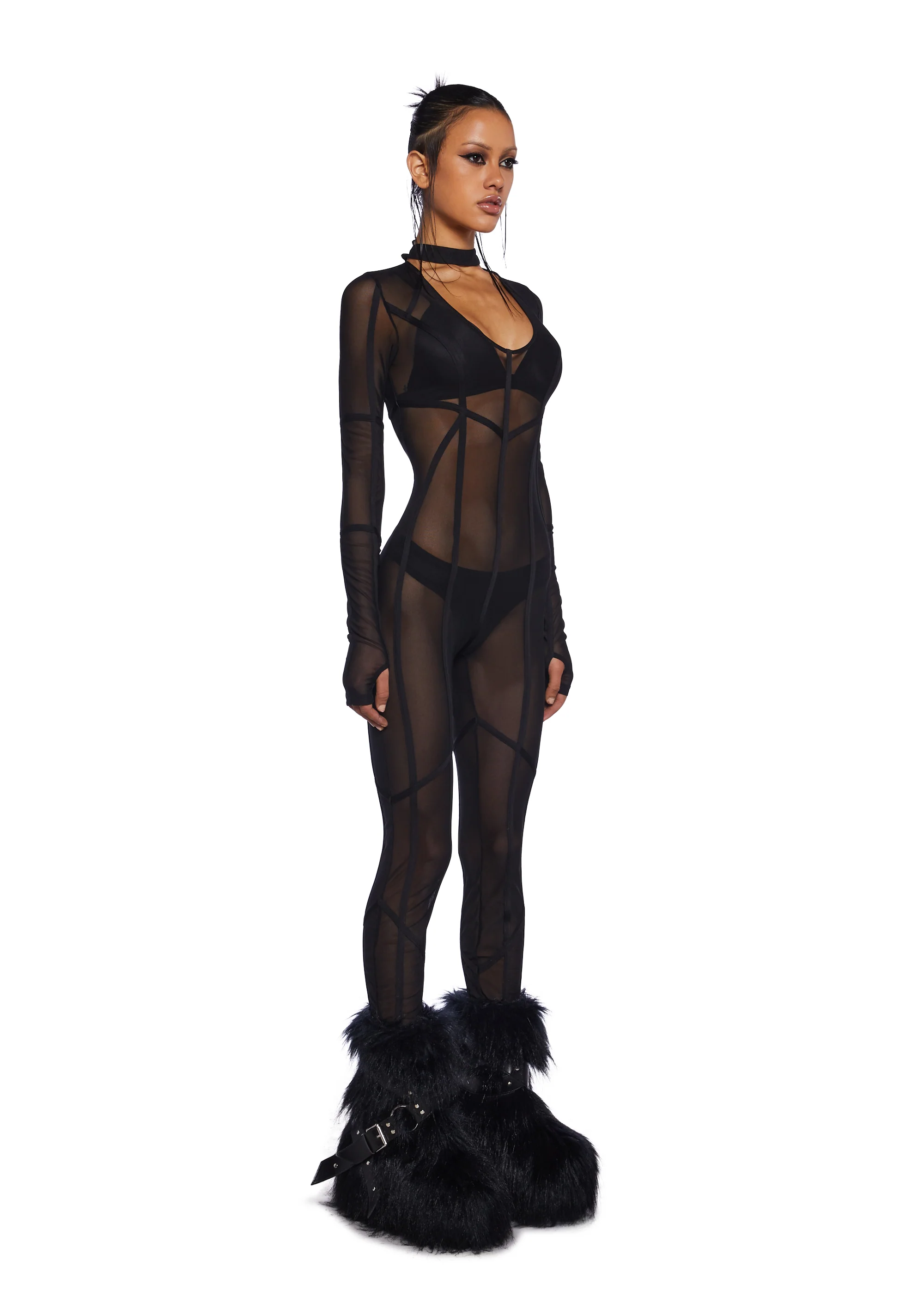 Chamber Cut Out Catsuit - Image 5