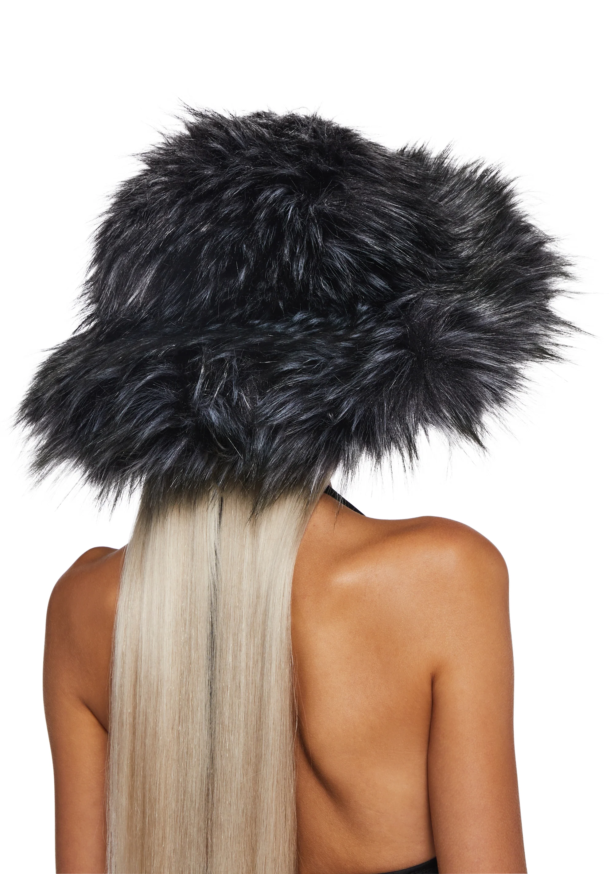 Chamber Faux Fur Bucket Hat - Gray - Image 3