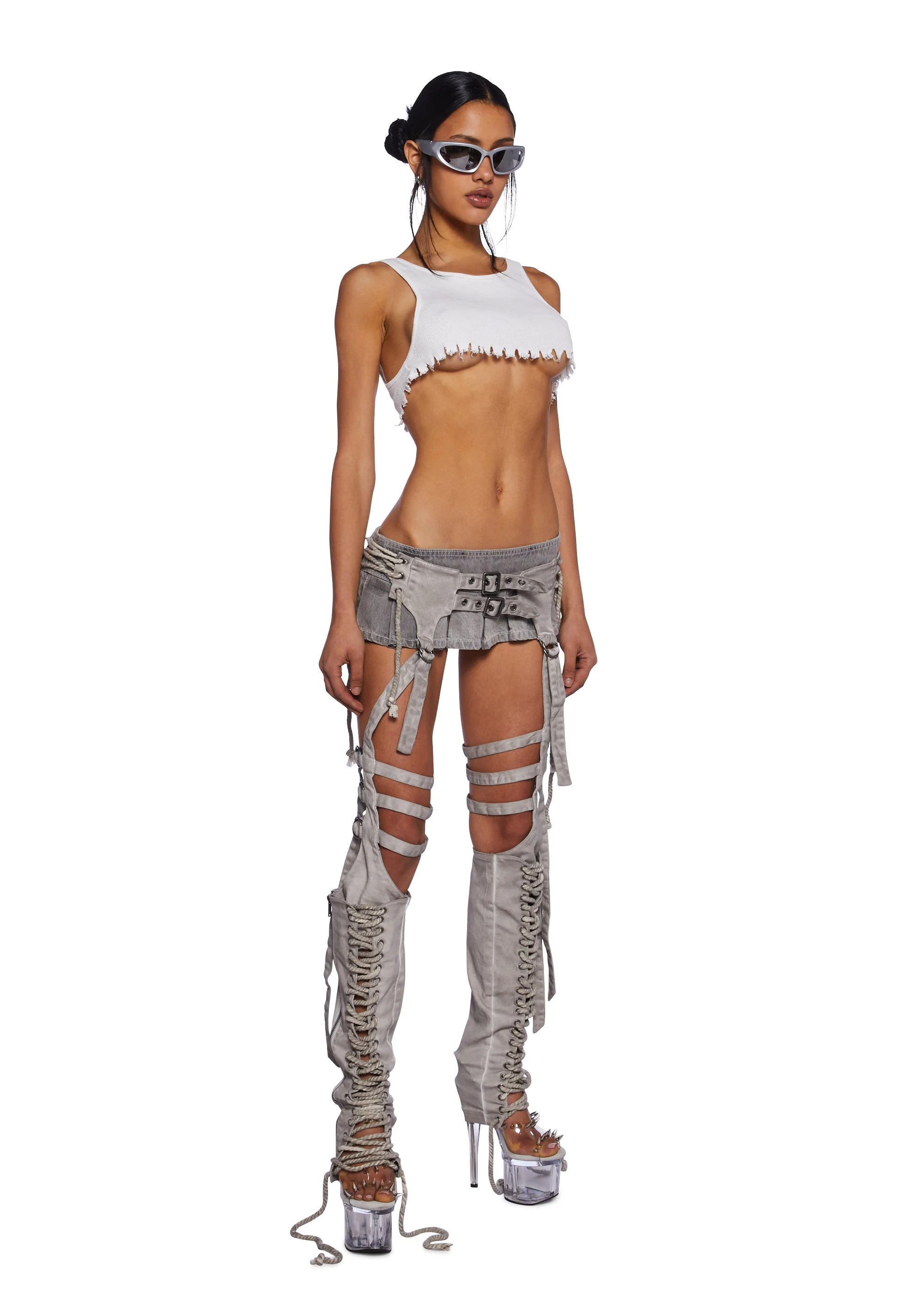 Chamber Fitted Lace-Up Chaps - Image 2