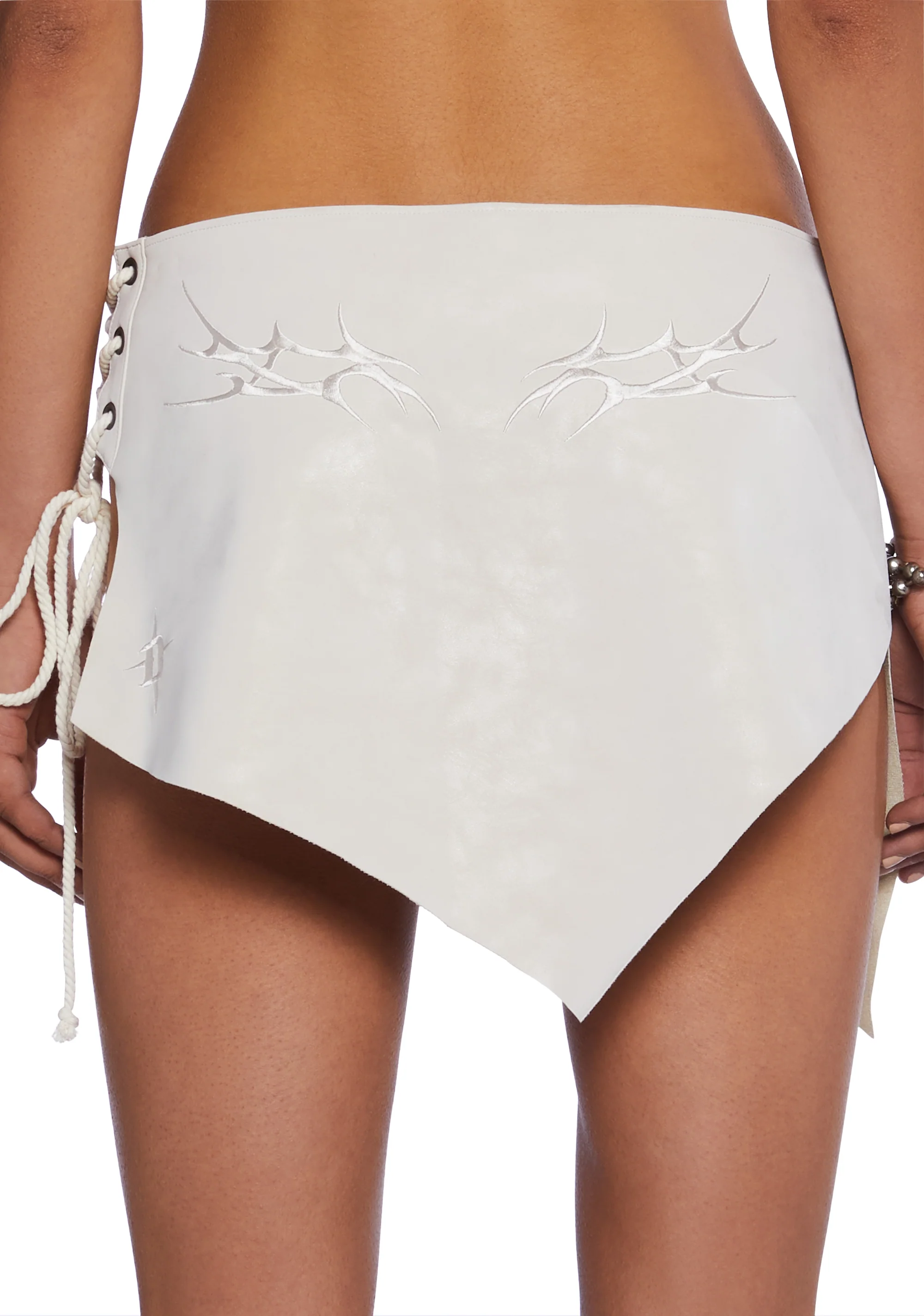 Chamber Lace-Up Mini Skirt - Image 6