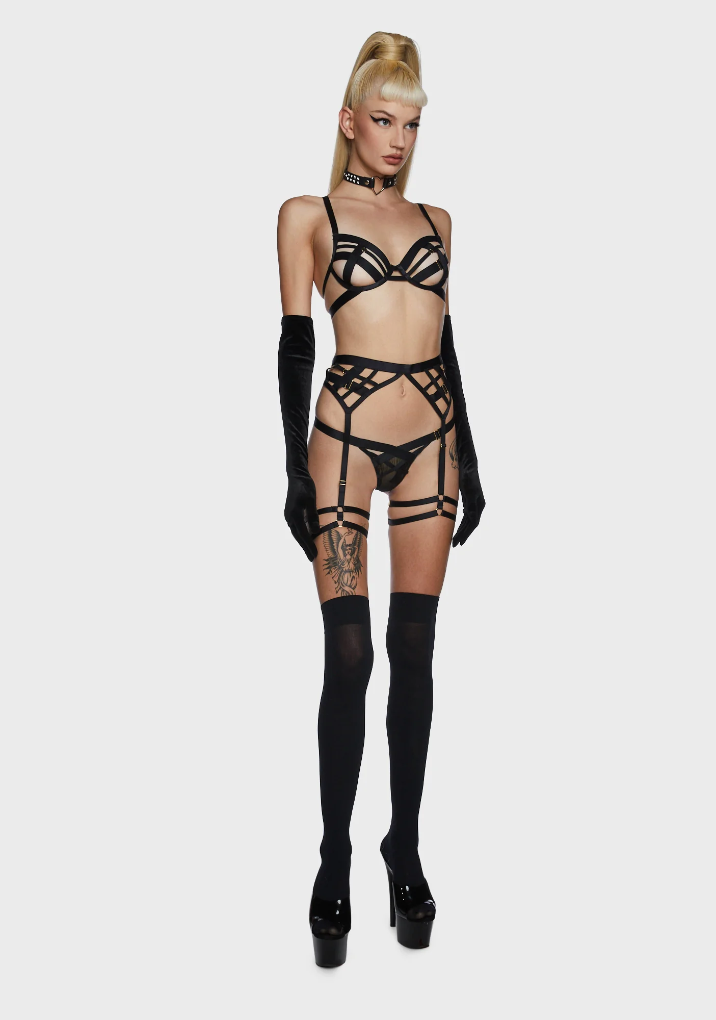 Chantal Elastic And Mesh Thong - Image 4