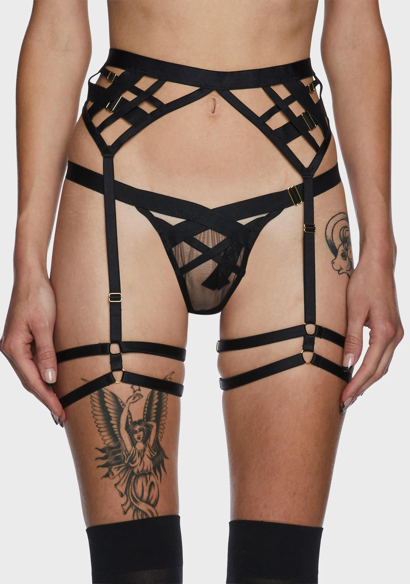 Chantal Open Elastic Suspender With Leg Harness - Image 5