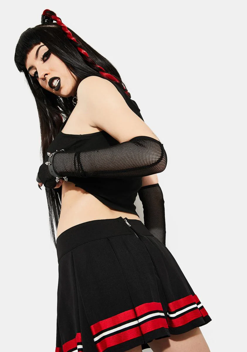 Chaotic Evil Graphic Crop Top - Image 4