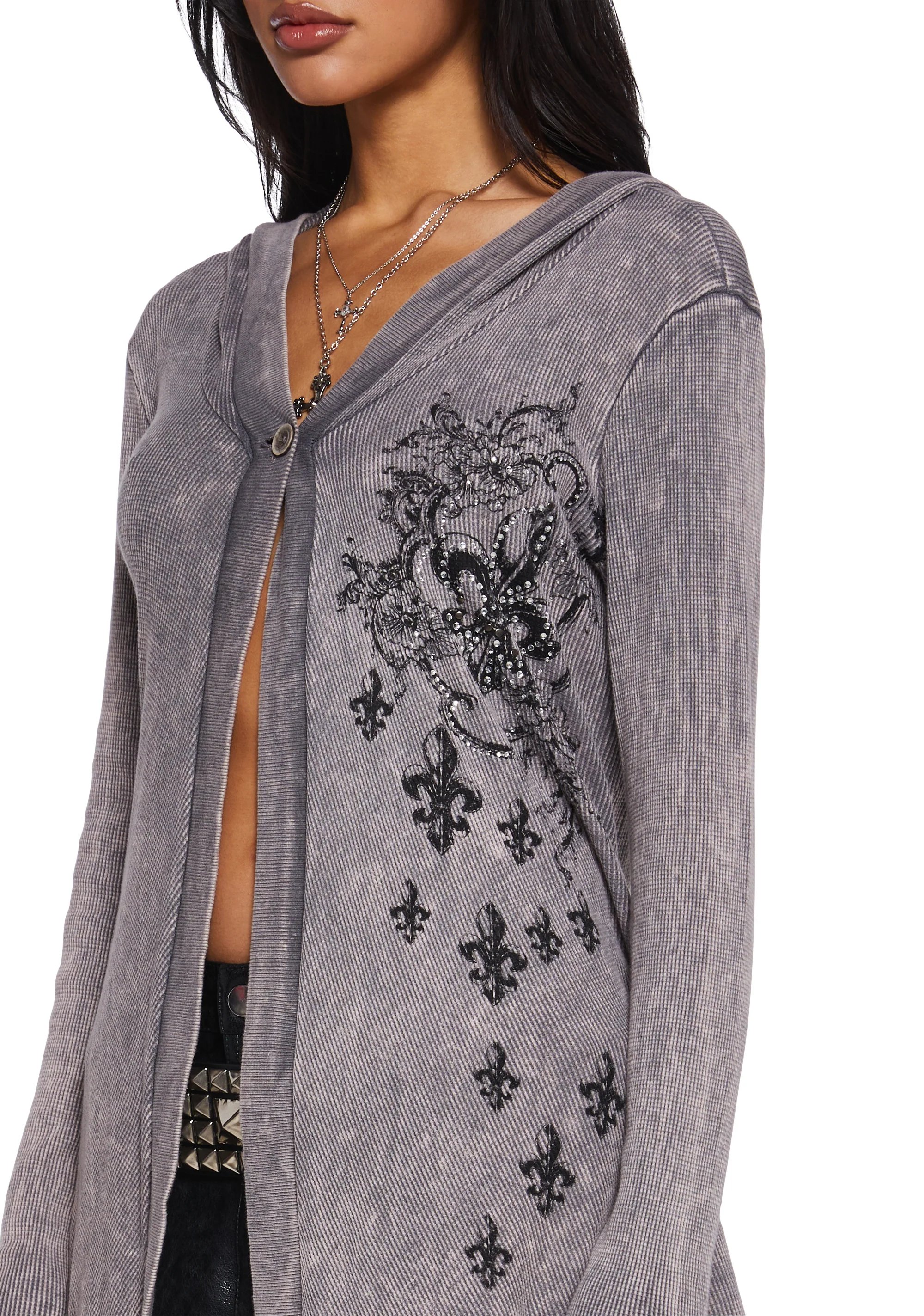 Chaotic Rule Knit Cardigan - Image 5