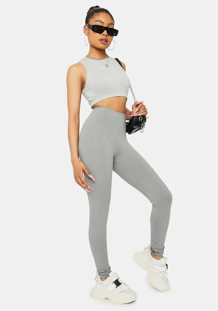 Charcoal Mountain Climber High Waisted Leggings - Image 2