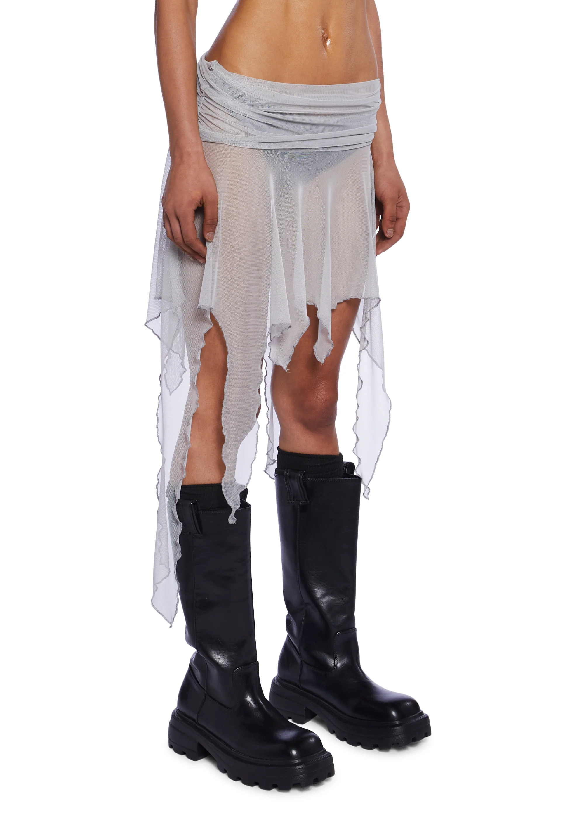 Charged Foldover Handkerchief Skirt - Image 4