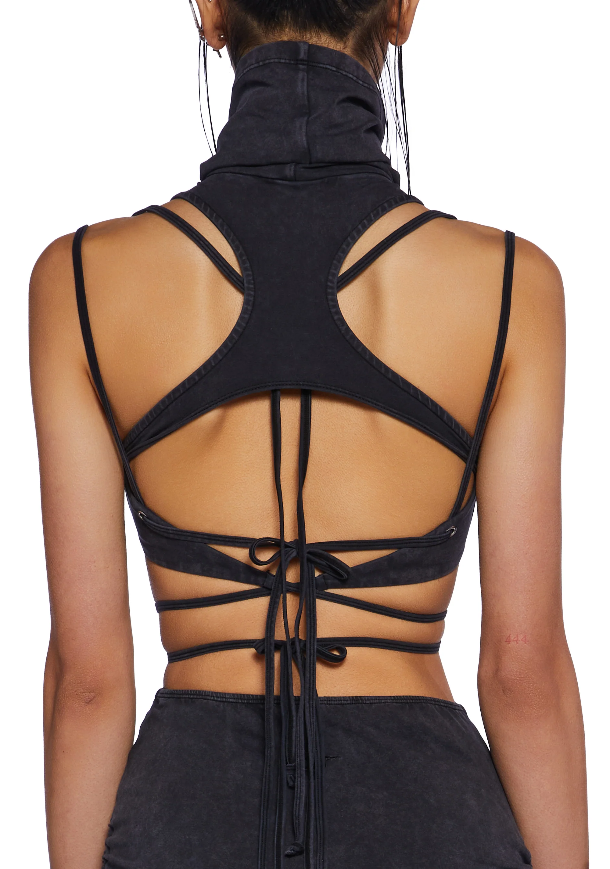 Charged Lace-Up Bodycon Dress - Image 6