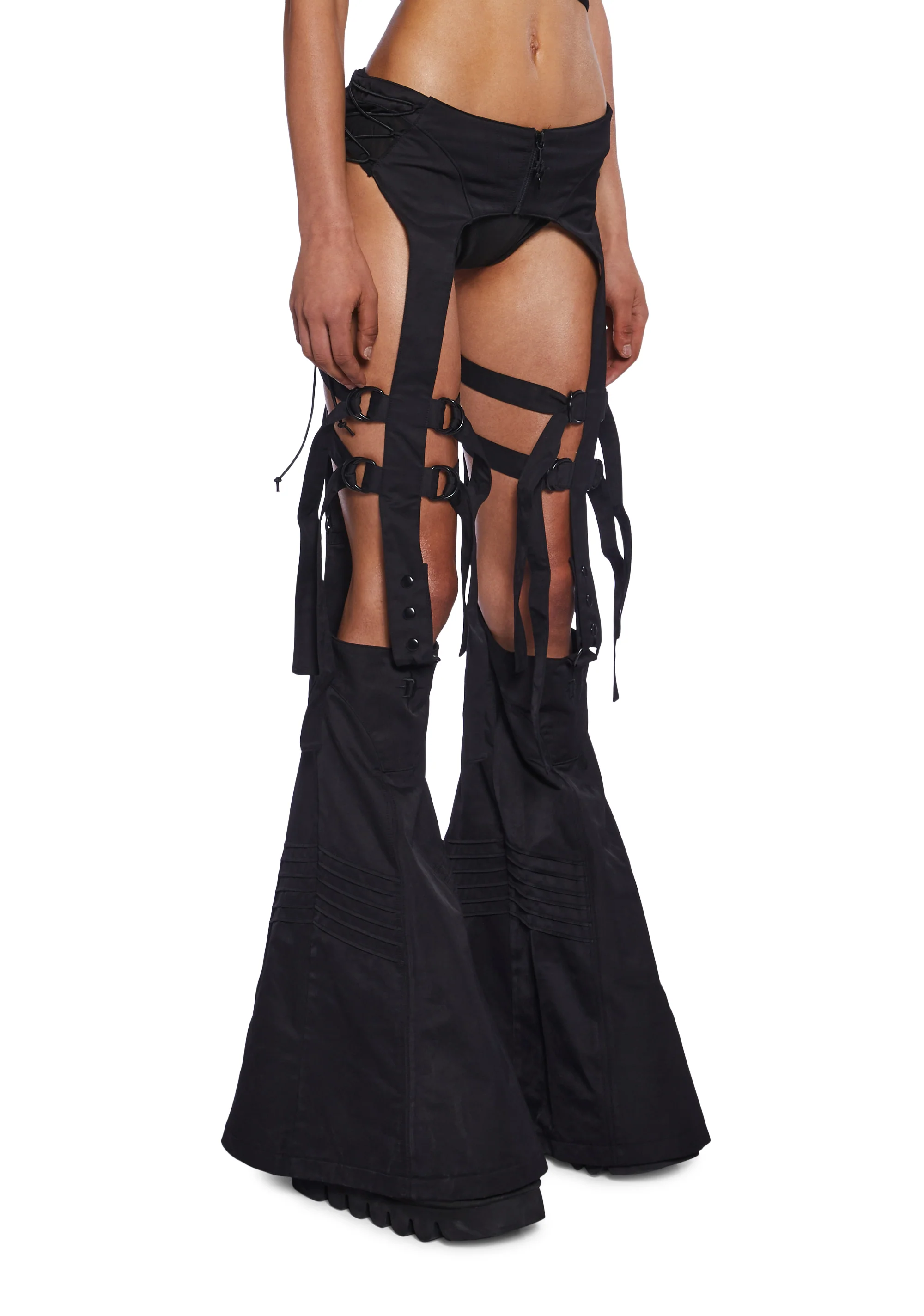 Charged Strappy Flared Leg Chaps - Image 3