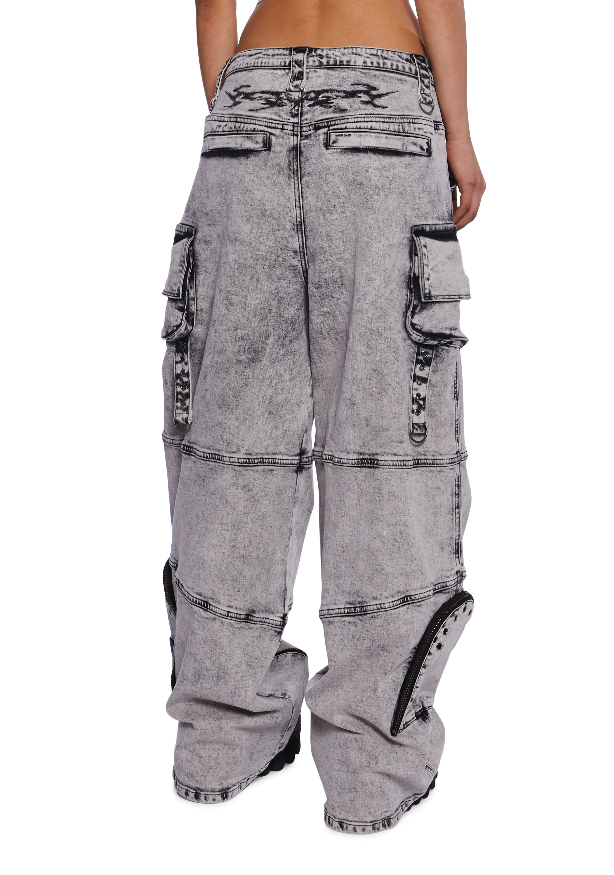 Charged Washed Cargo Jeans - Image 4