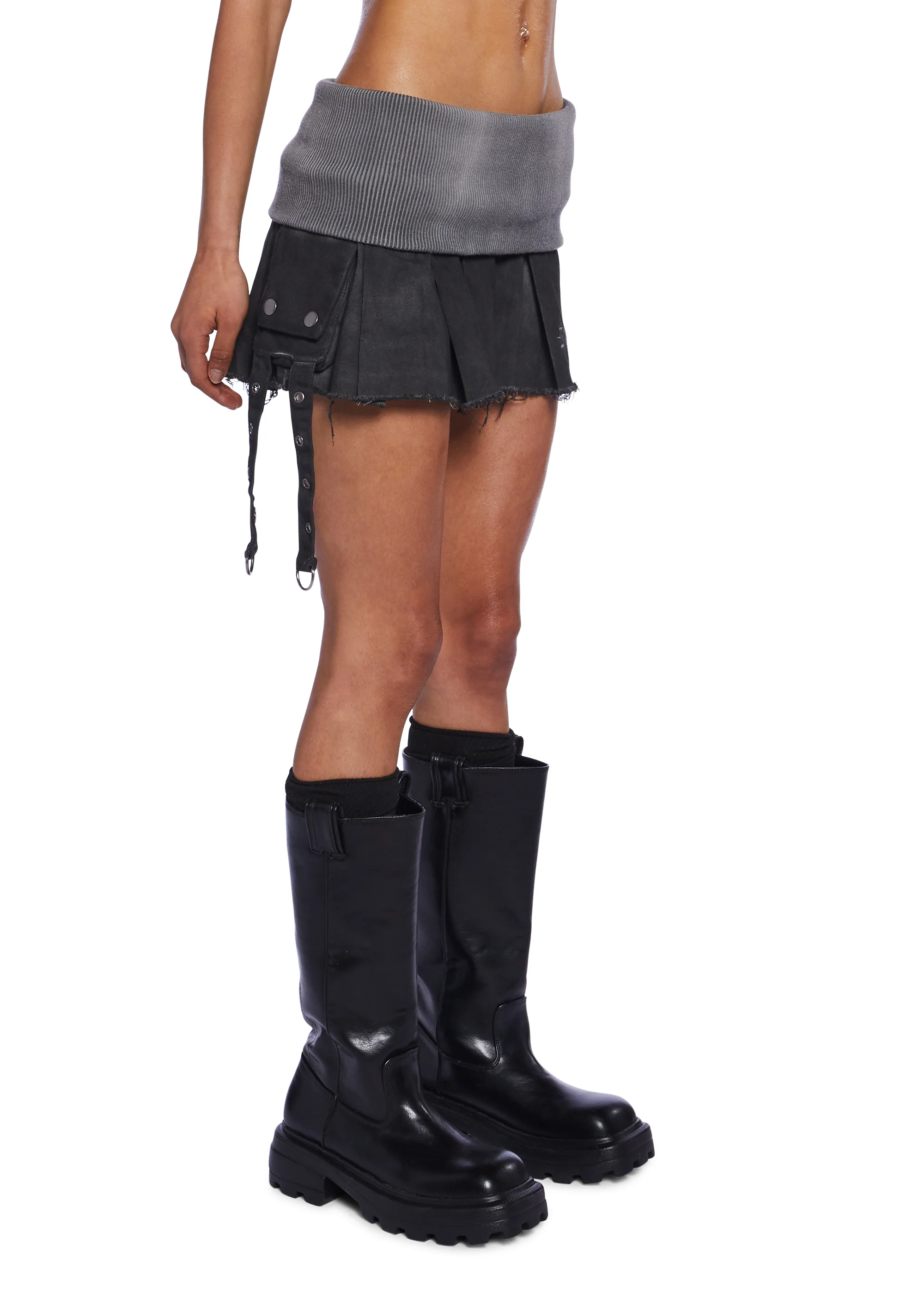 Charged Washed Cargo Skirt - Image 3